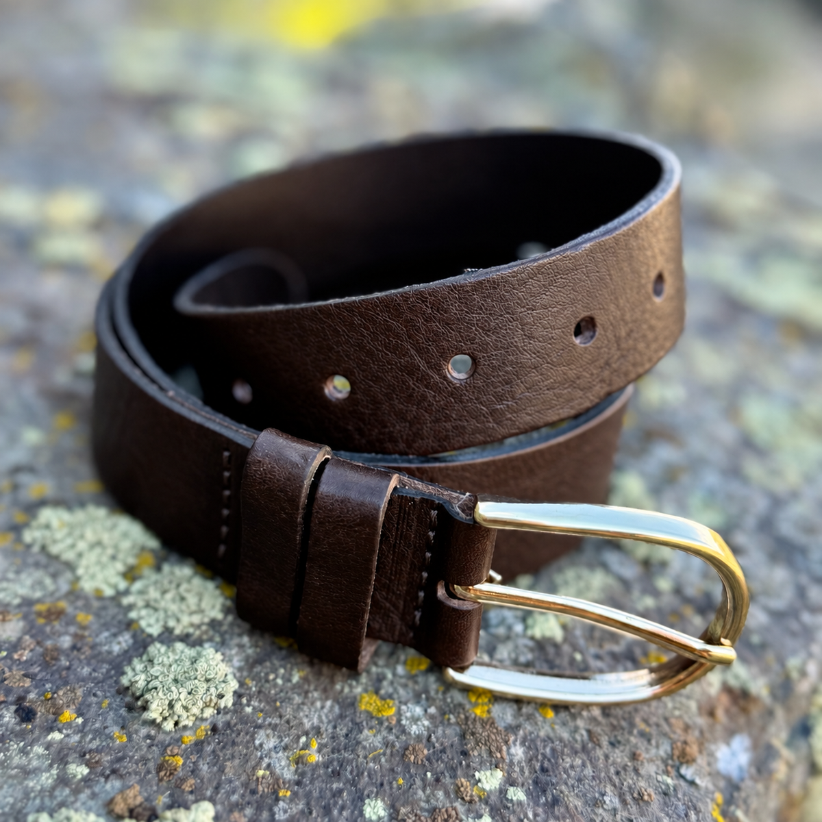 The Espresso Leather Belt