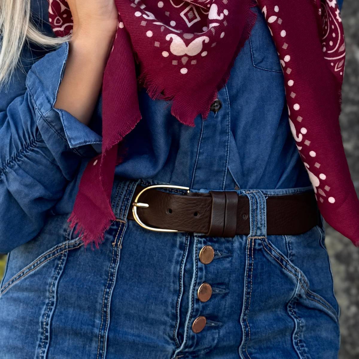 The Espresso Leather Belt