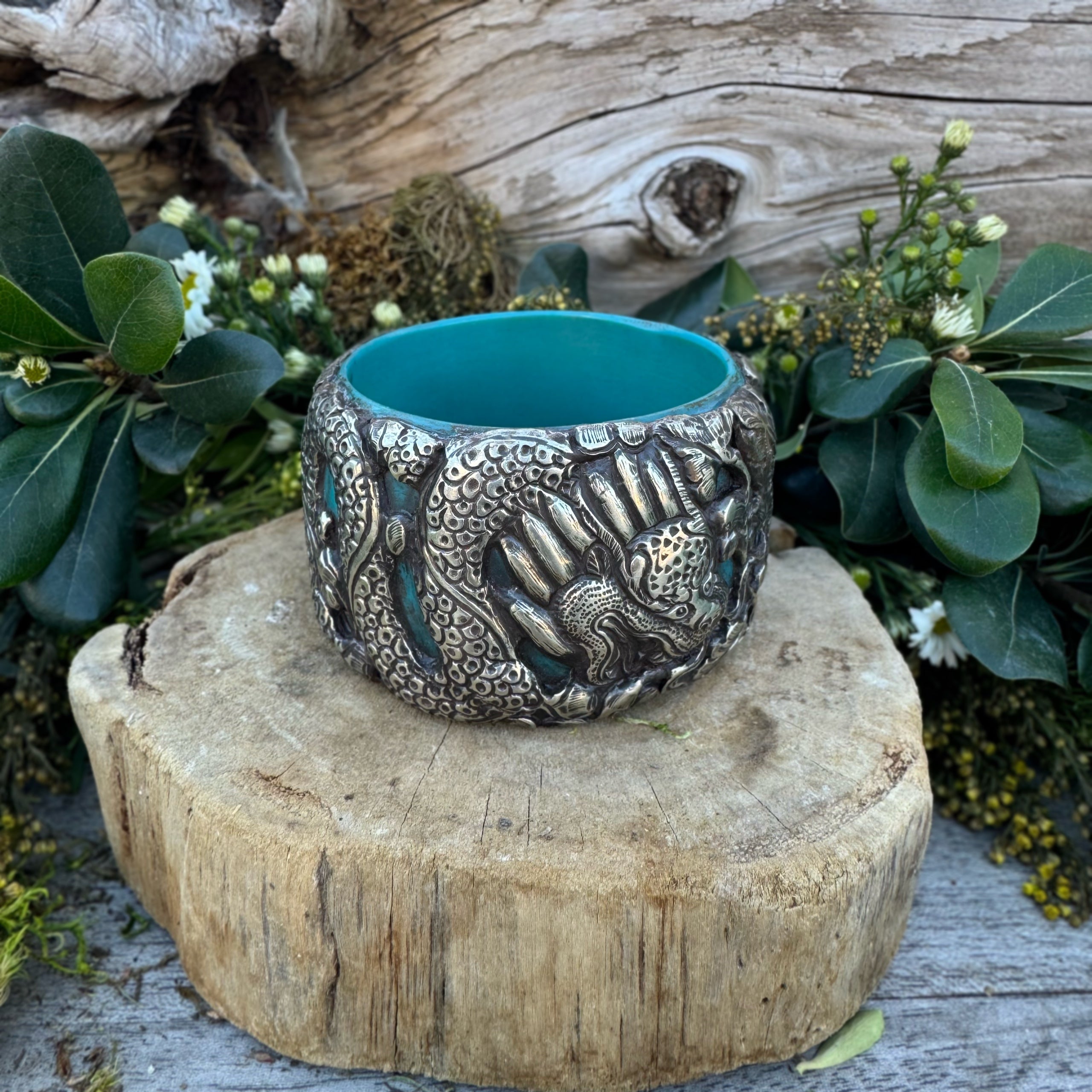 Tibetan Turquoise Resin Bangle