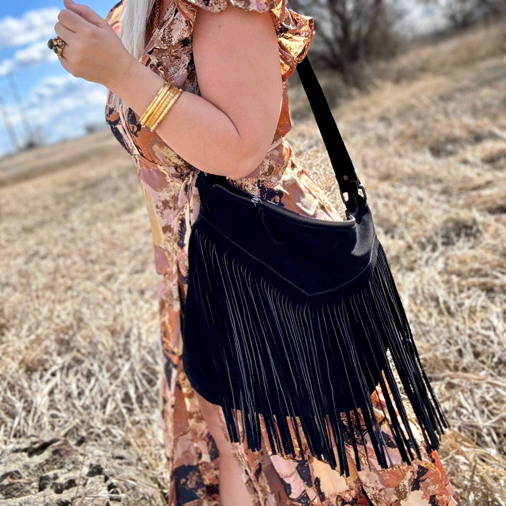 Fringe Love Hobo Bag