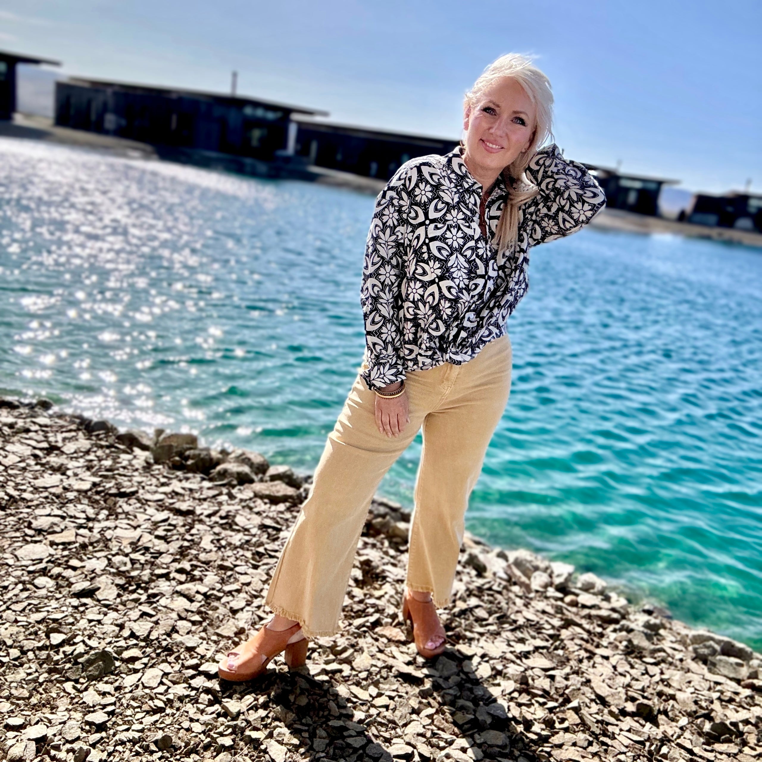 Miranda Cropped Denim Pant (Dijon)