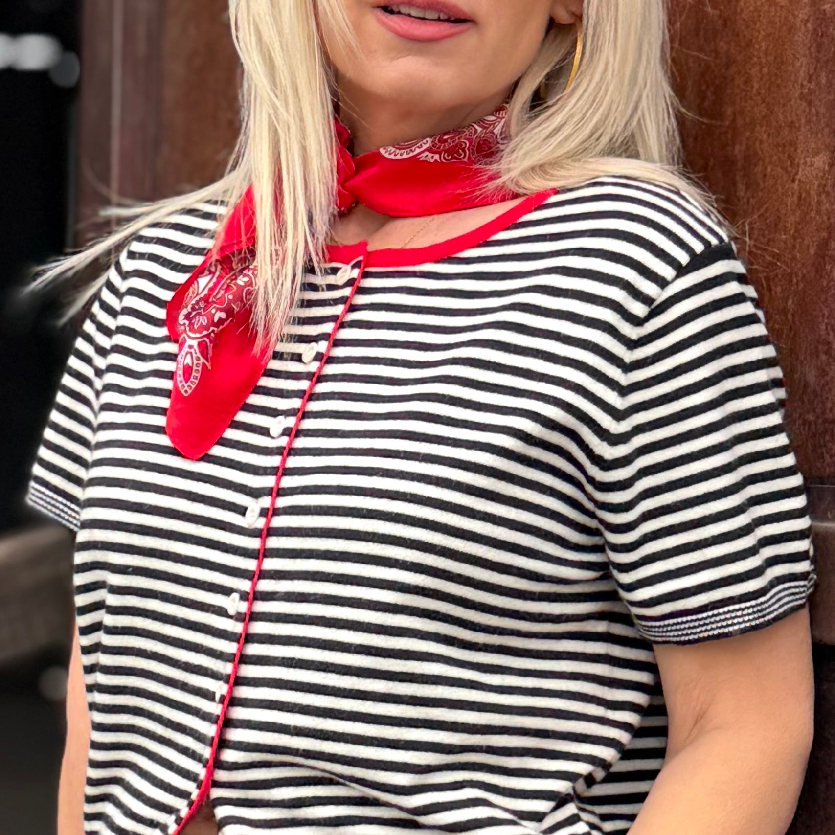 Scarlet Coast Stripe Top