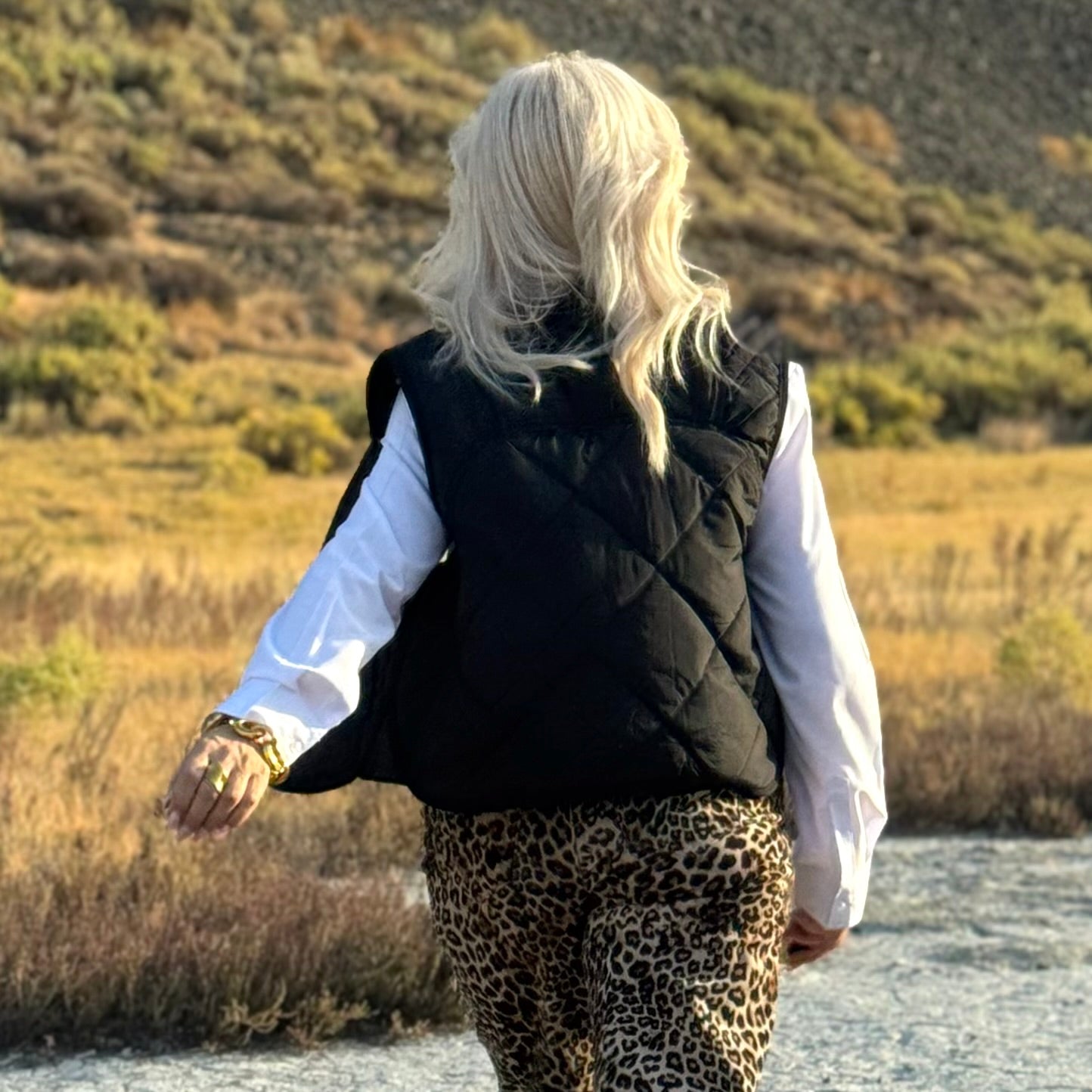 SLIMLINE QUILTED VEST Black