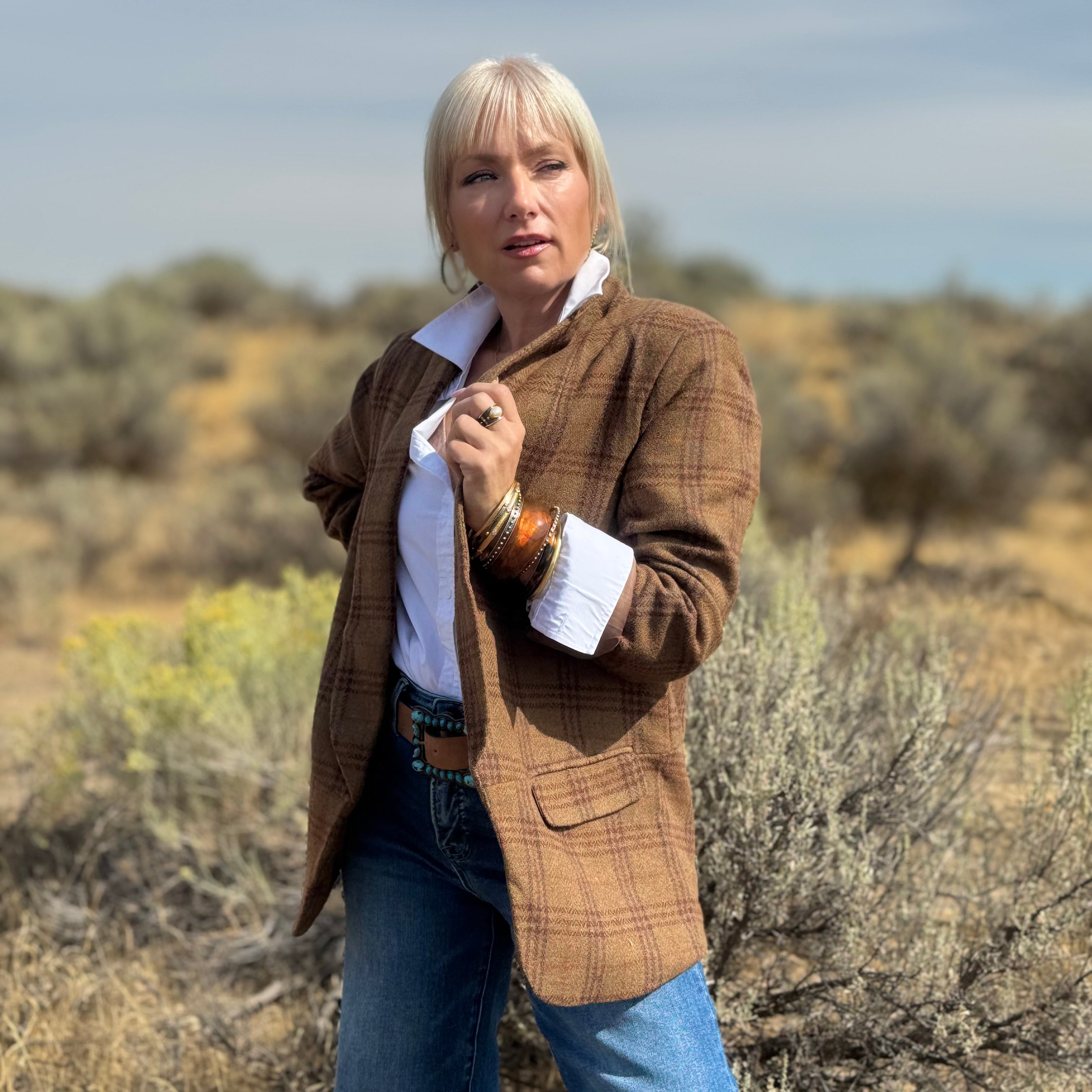 The High Desert Plaid Blazer