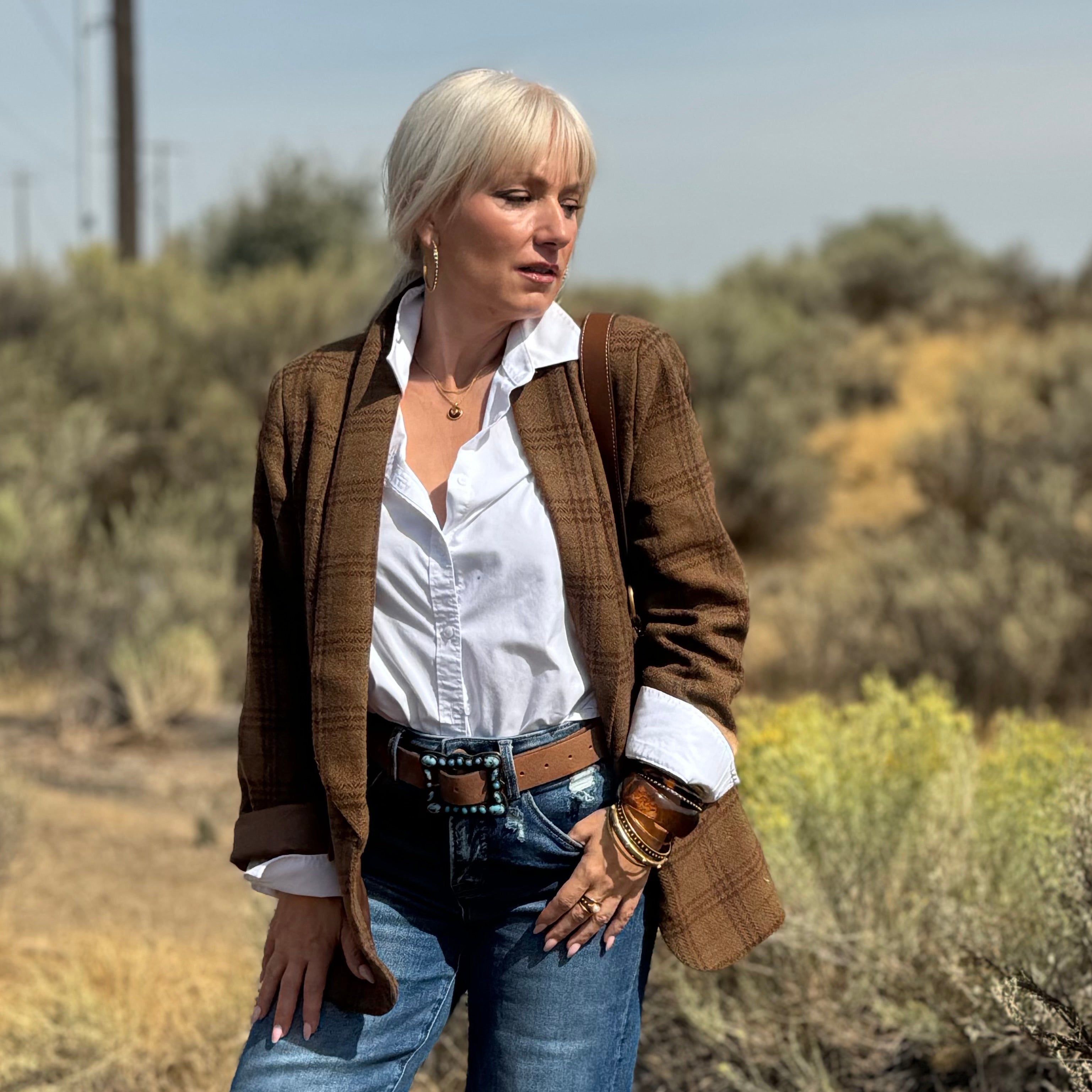 The High Desert Plaid Blazer