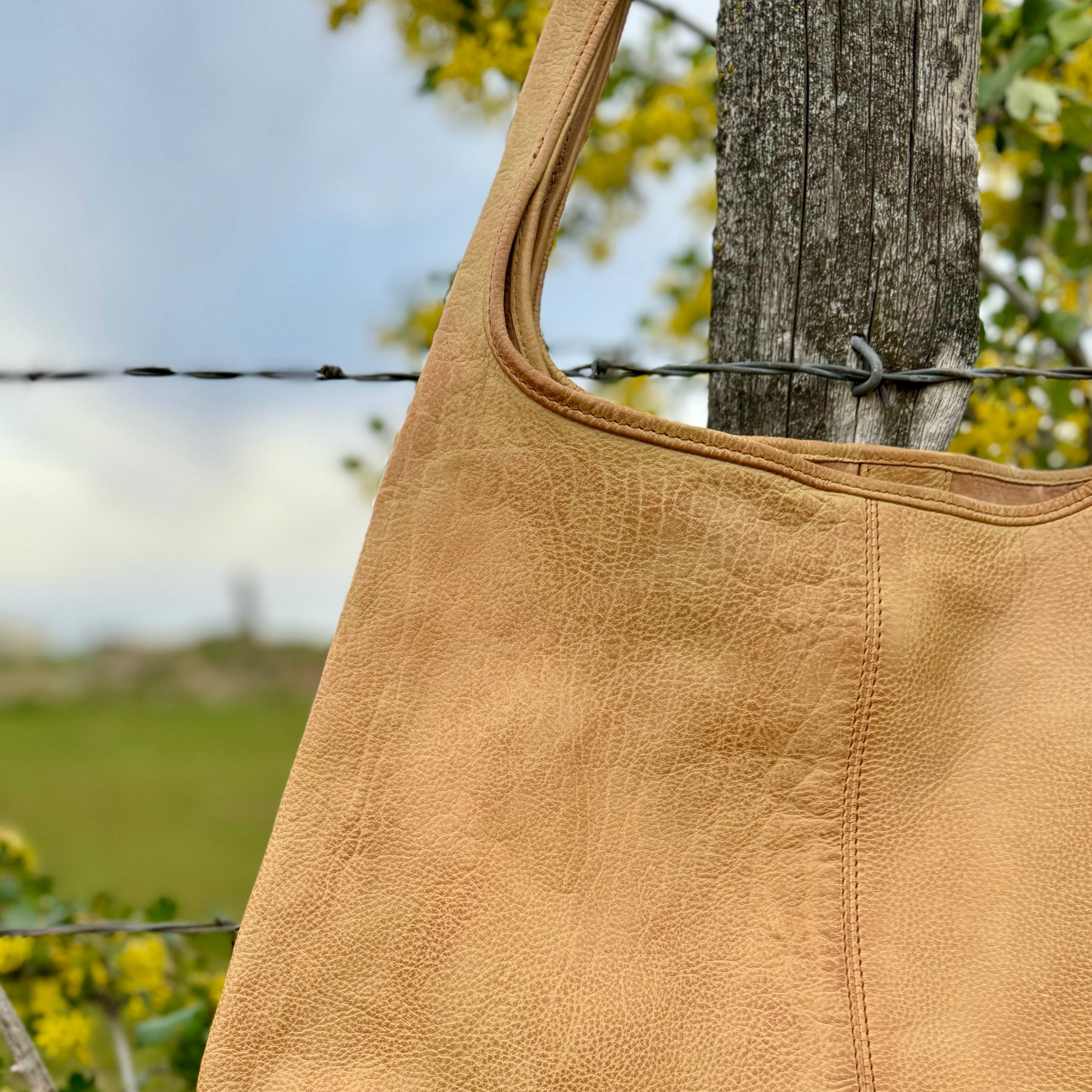 Fontinella Leather Hobo Bag (Cognac)