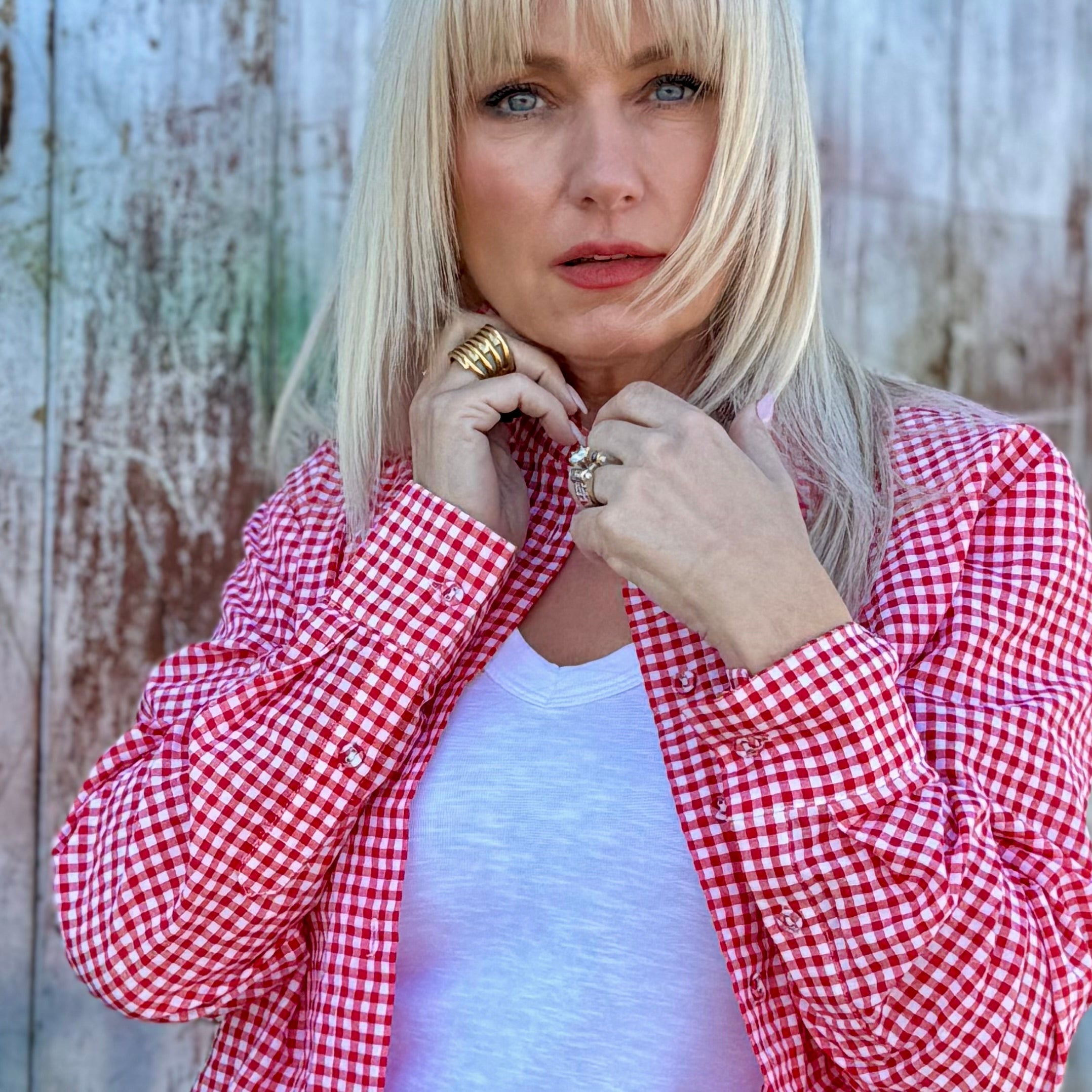 Madelynn Gingham Cotton Top