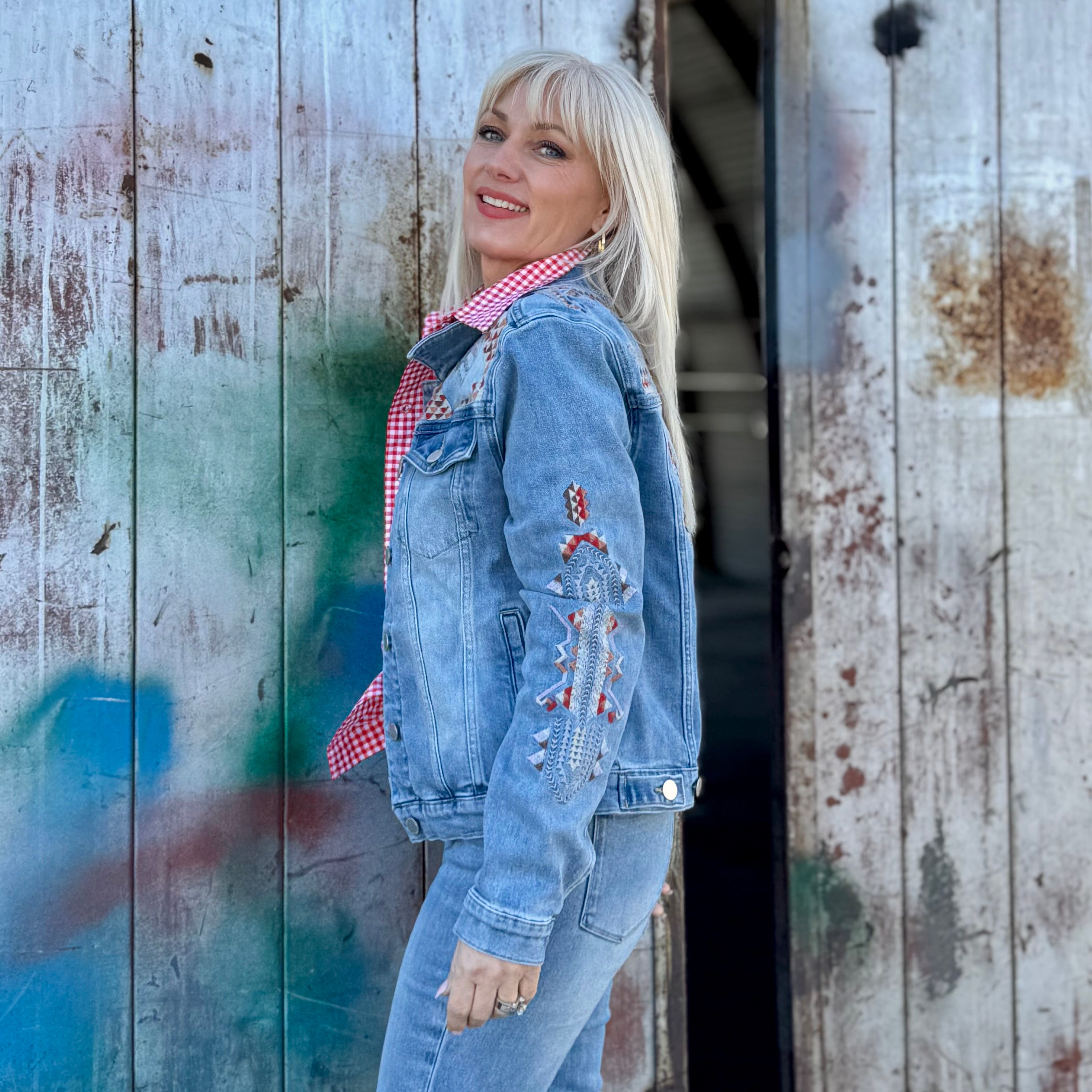 High Desert Embroidered Denim Jacket