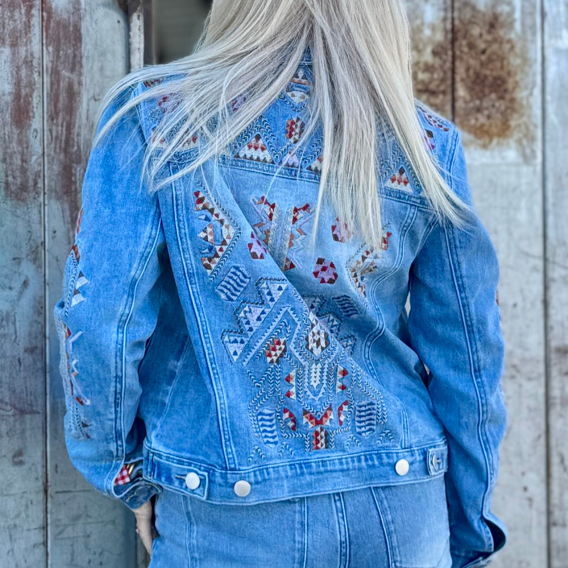 High Desert Embroidered Denim Jacket