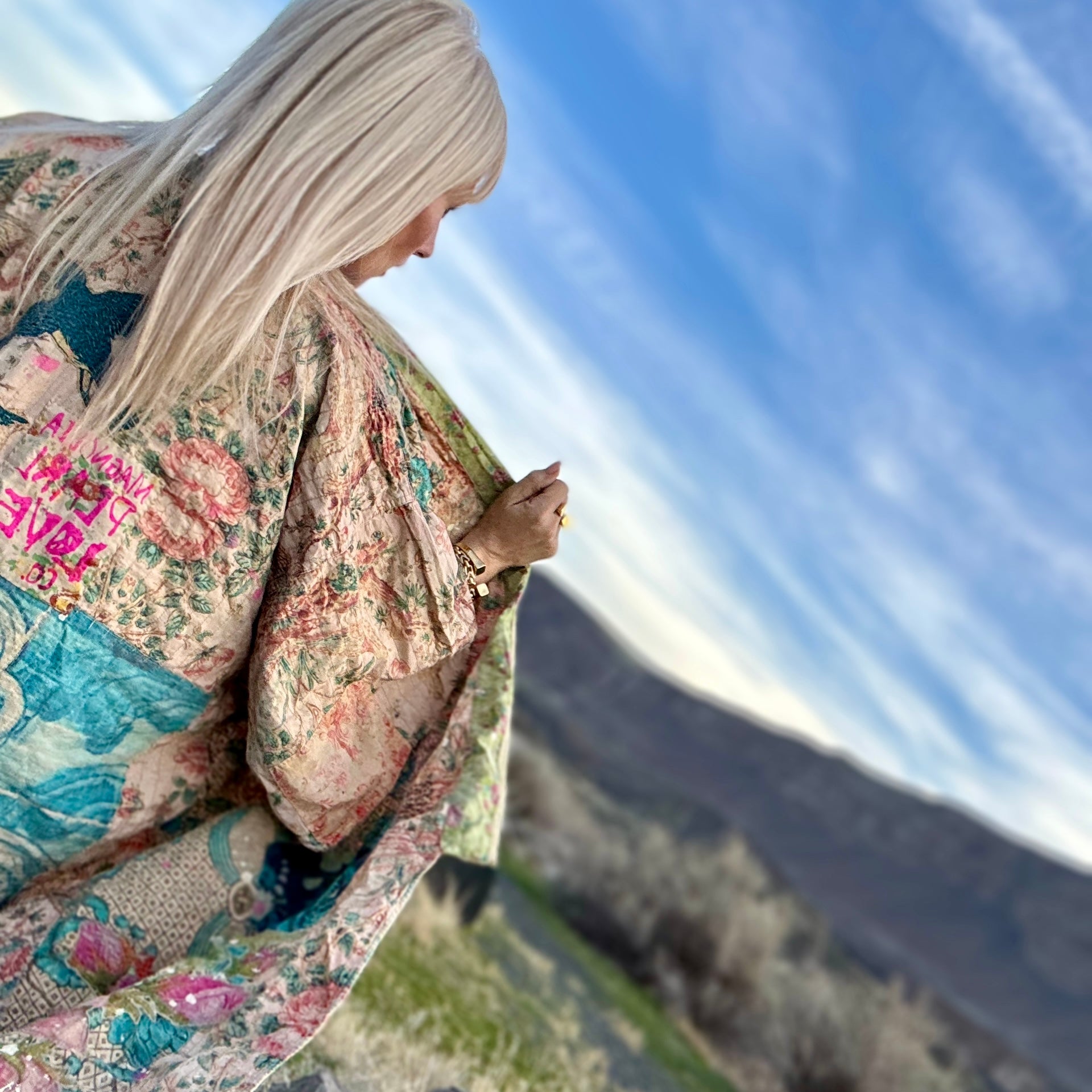 Magnolia Pearl Piecewise Dashi Kimono