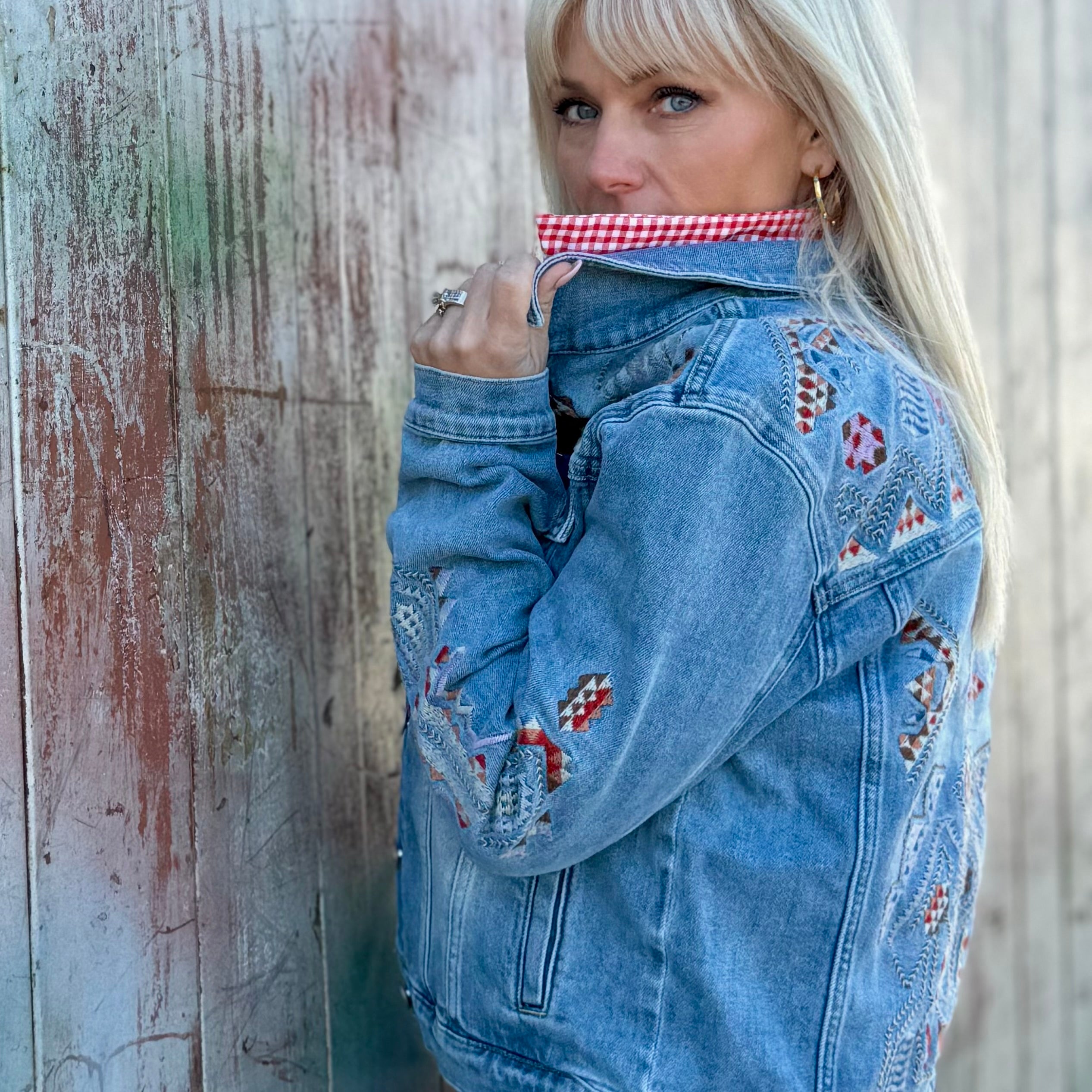 High Desert Embroidered Denim Jacket