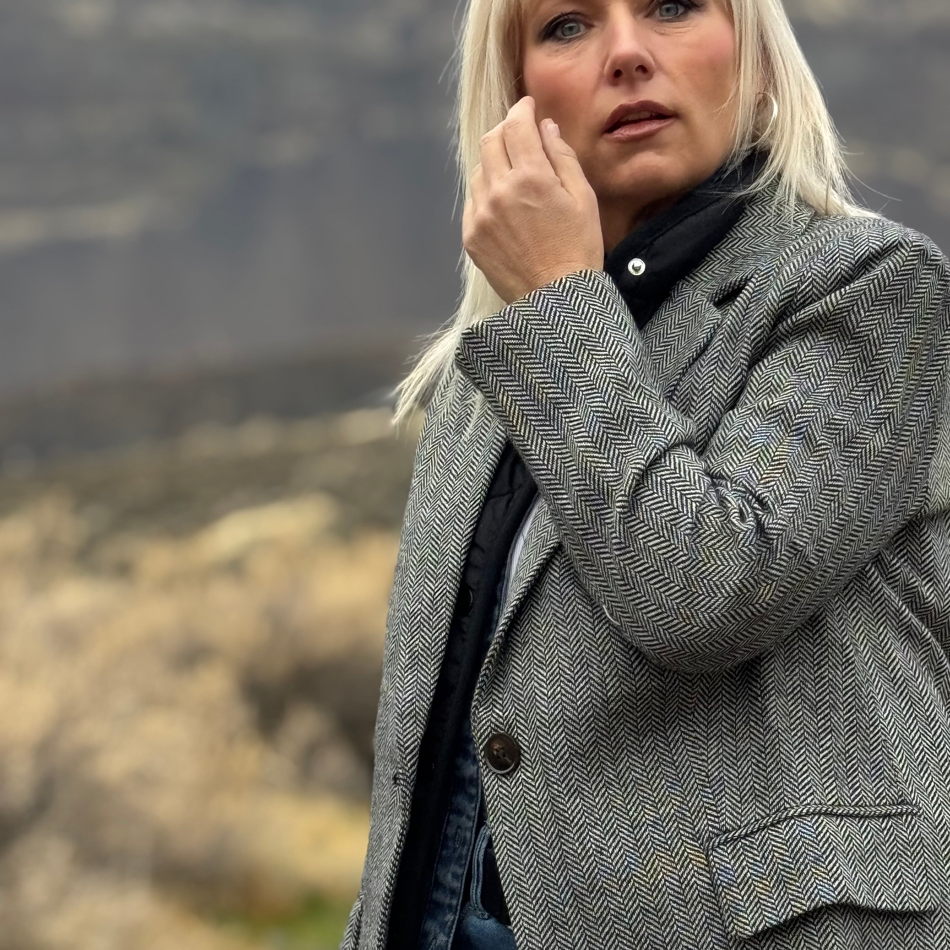 The High Desert Herringbone Blazer