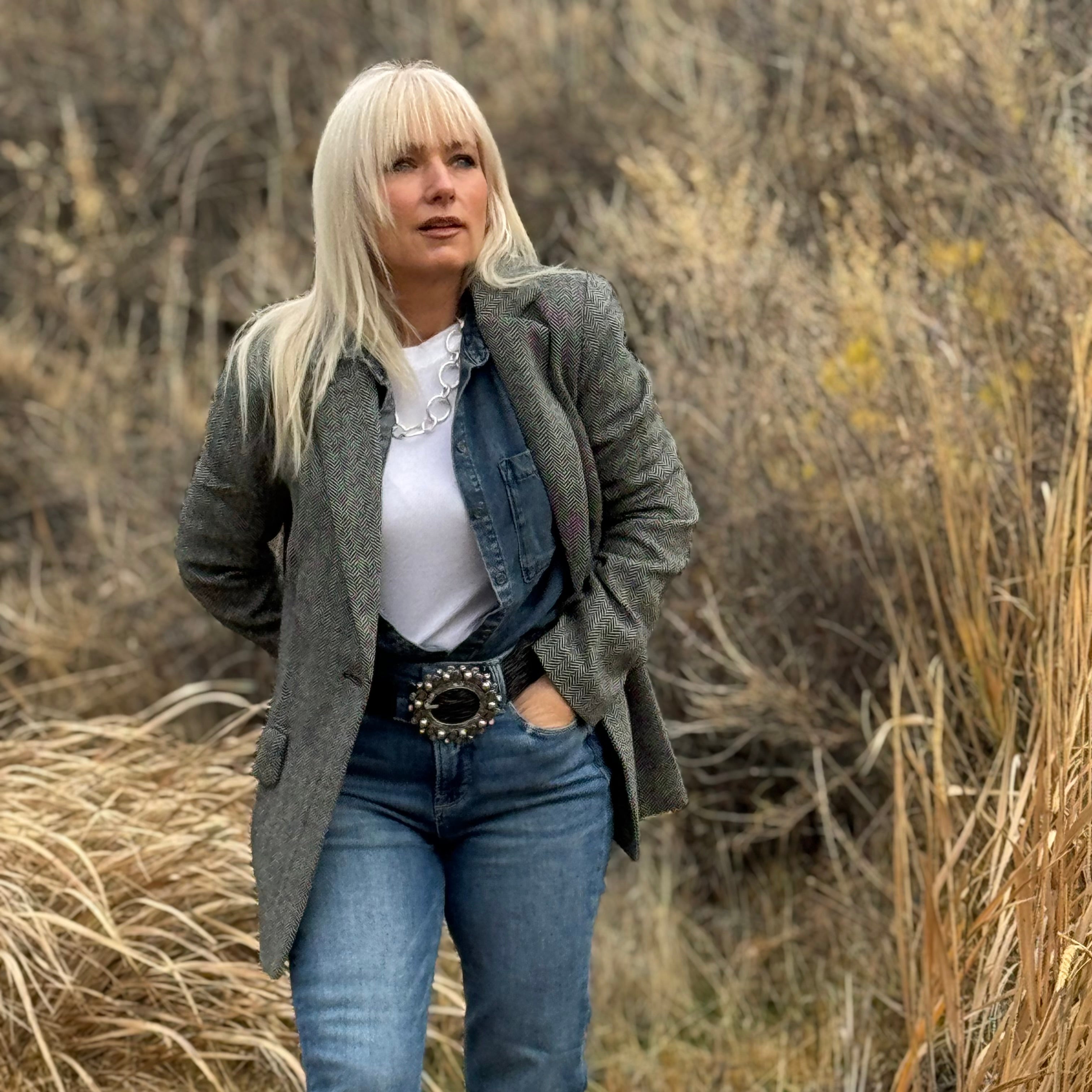 The High Desert Herringbone Blazer