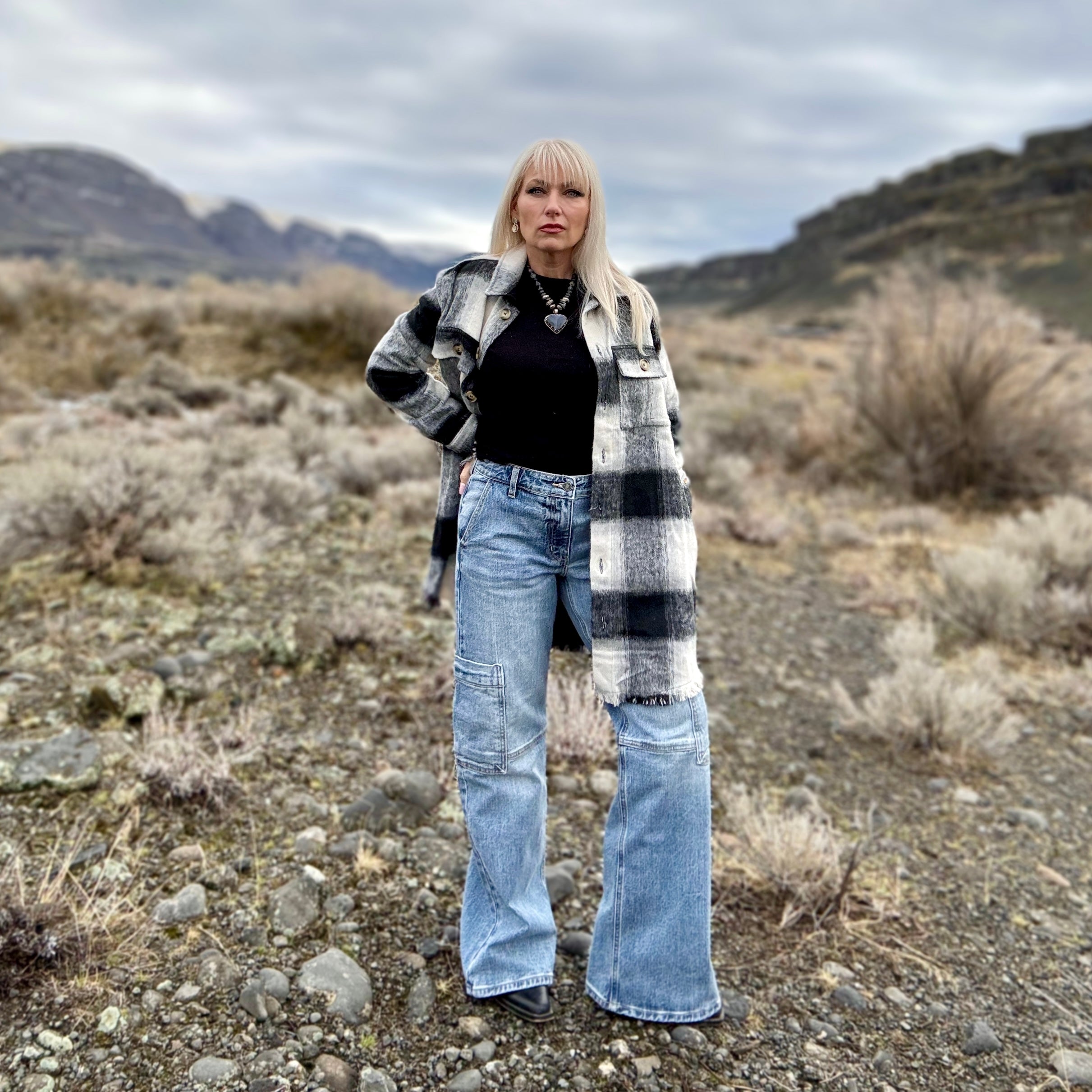 Rebel Wide Leg Cargo Jeans