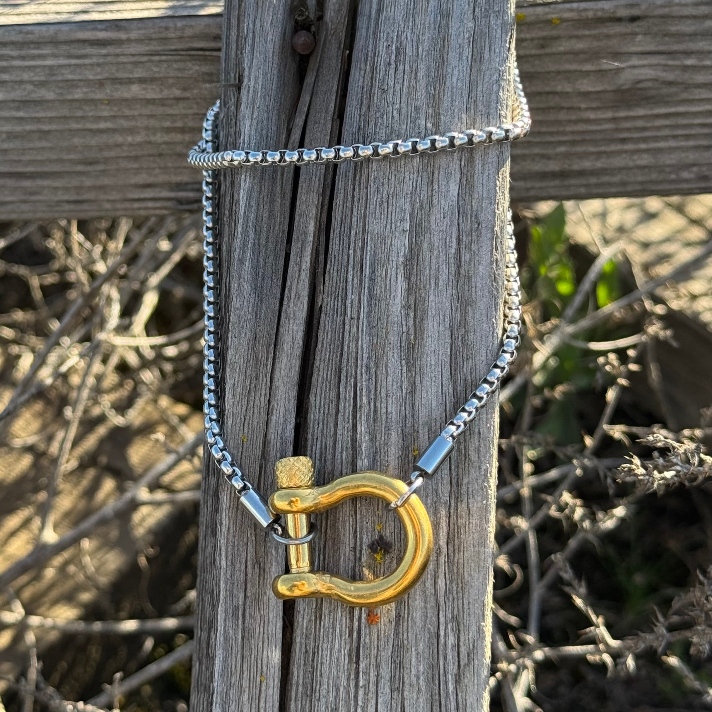 Equestrian Lock Chain Necklace