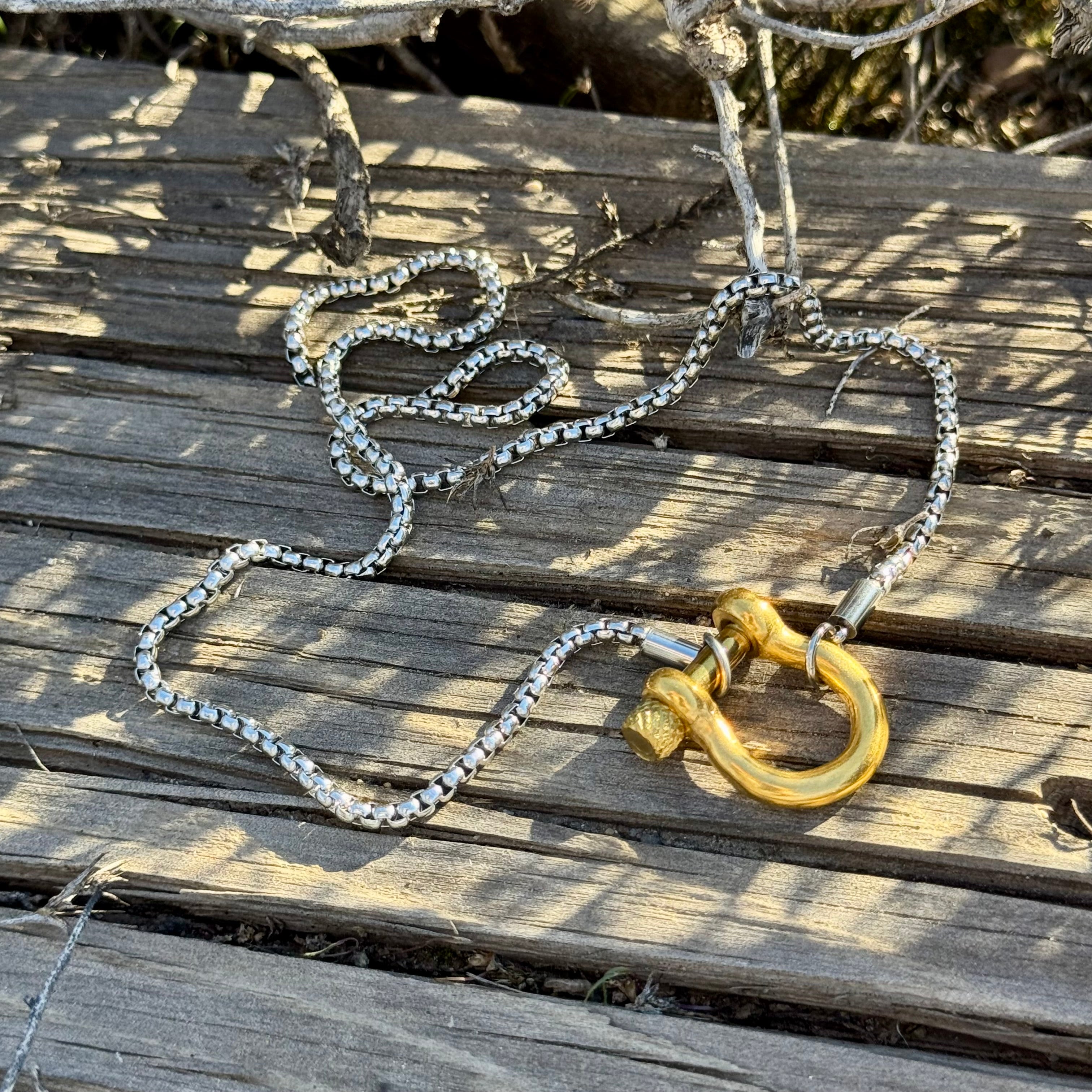 Equestrian Lock Chain Necklace