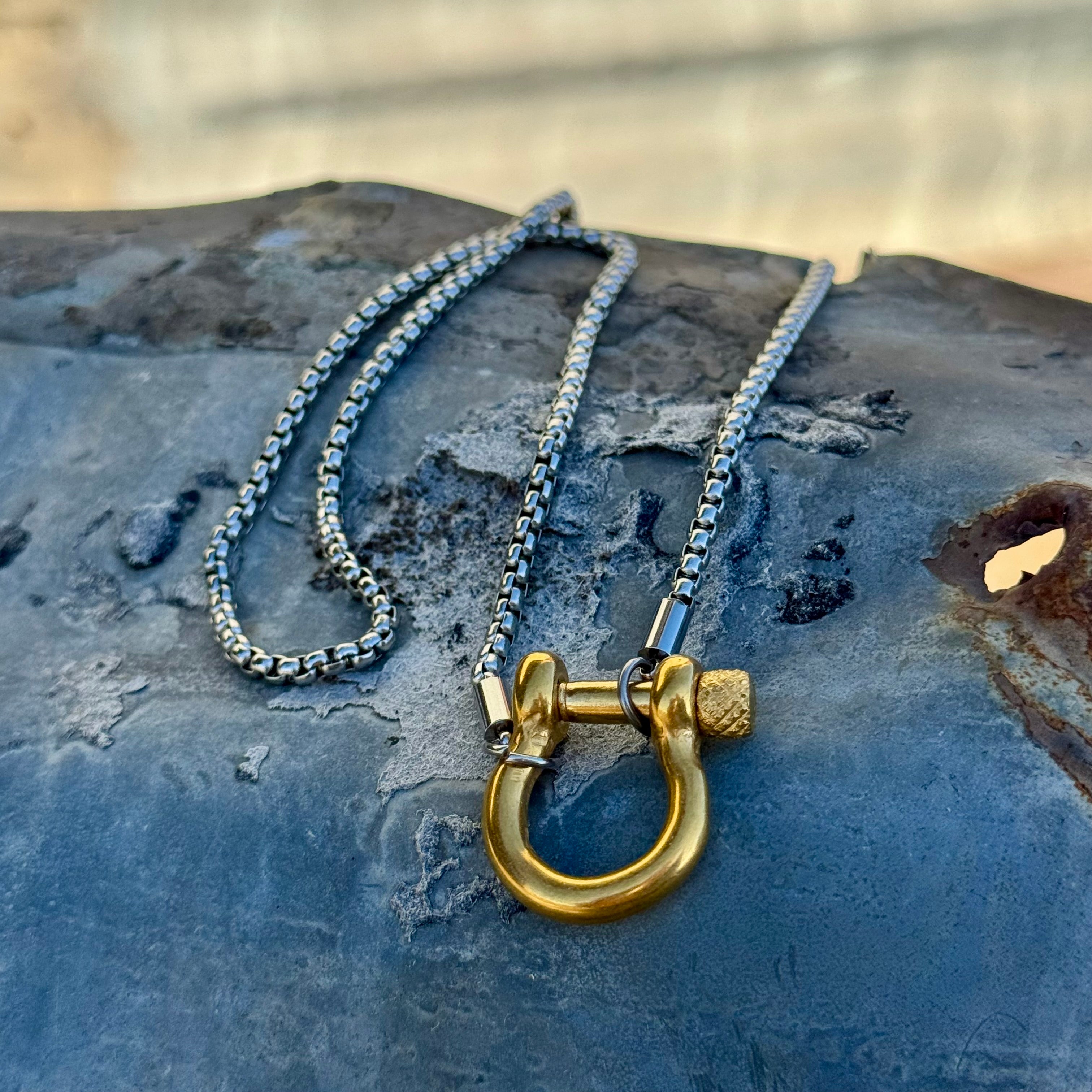 Equestrian Lock Chain Necklace
