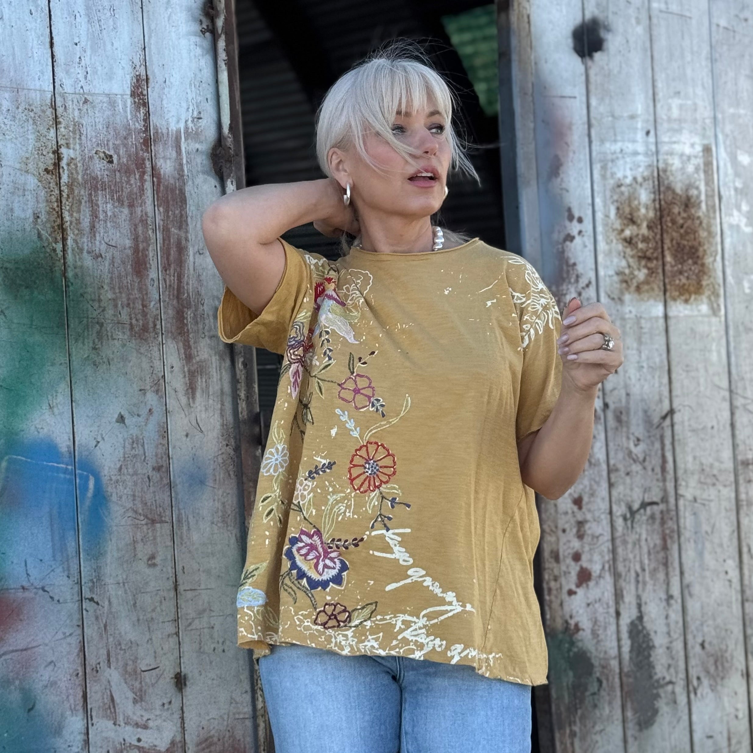 Wildflower Canvas Tee