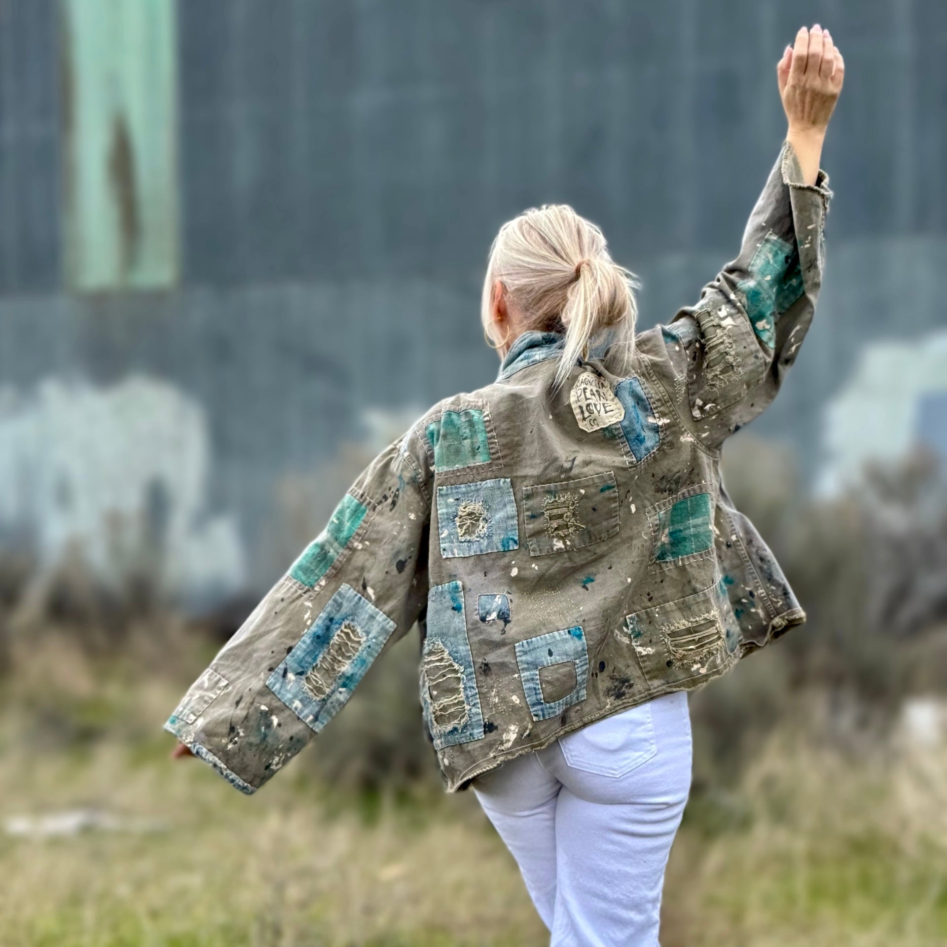 Magnolia Pearl Cotton Twill Patch Jacket