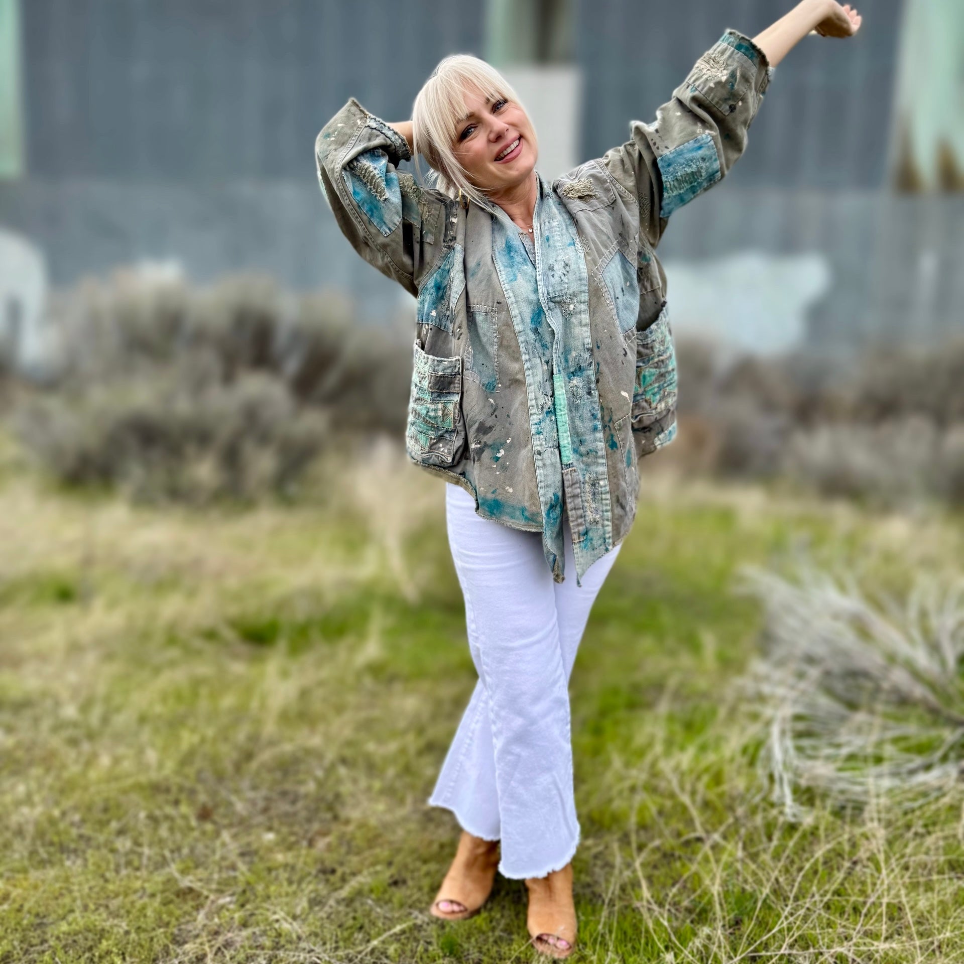 Magnolia Pearl Cotton Twill Patch Jacket