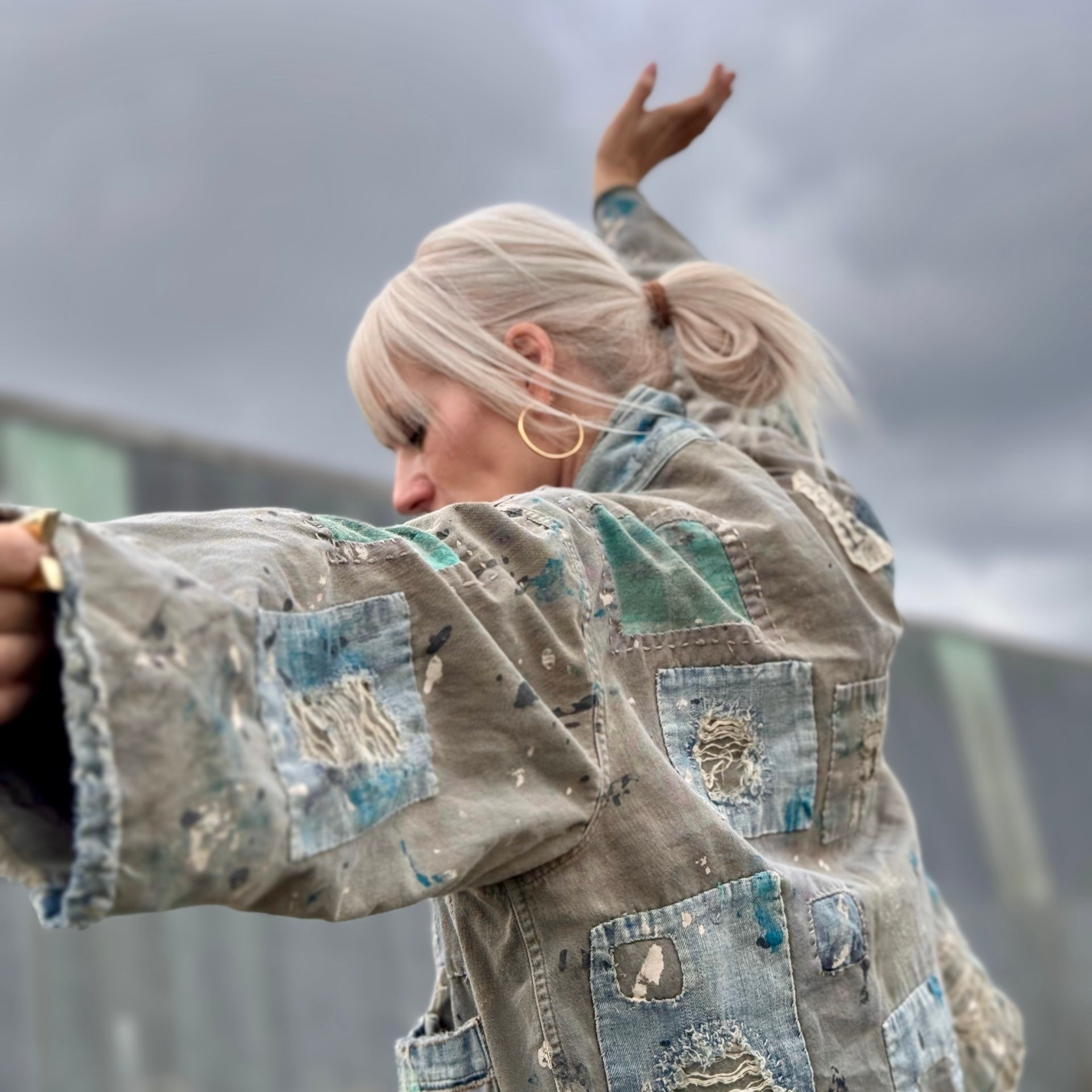 Magnolia Pearl Cotton Twill Patch Jacket