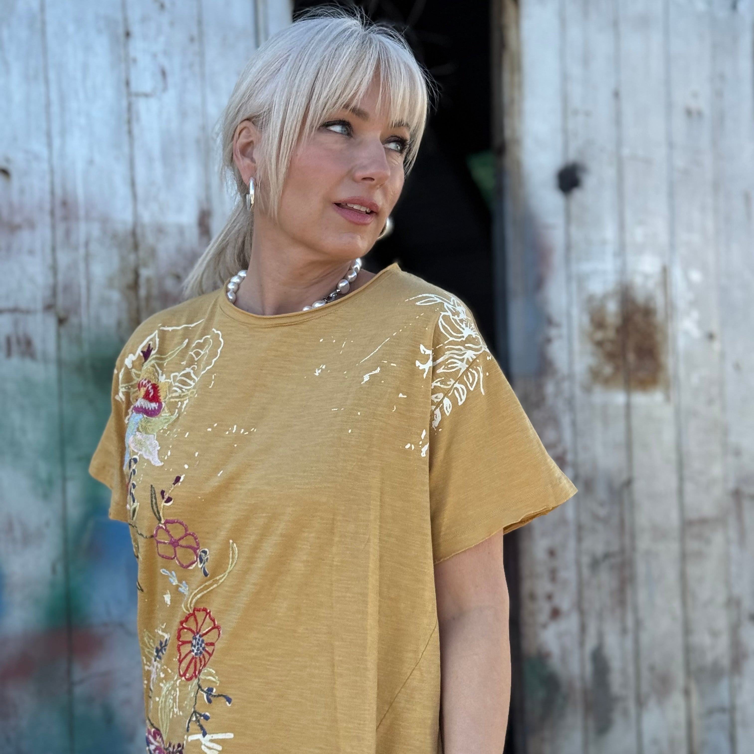 Wildflower Canvas Tee