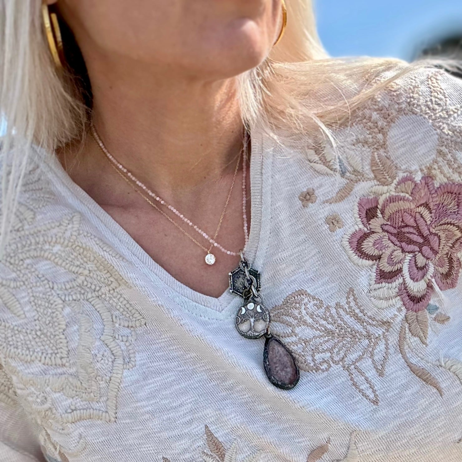 Moon Phase Necklace By Paula Carvalho