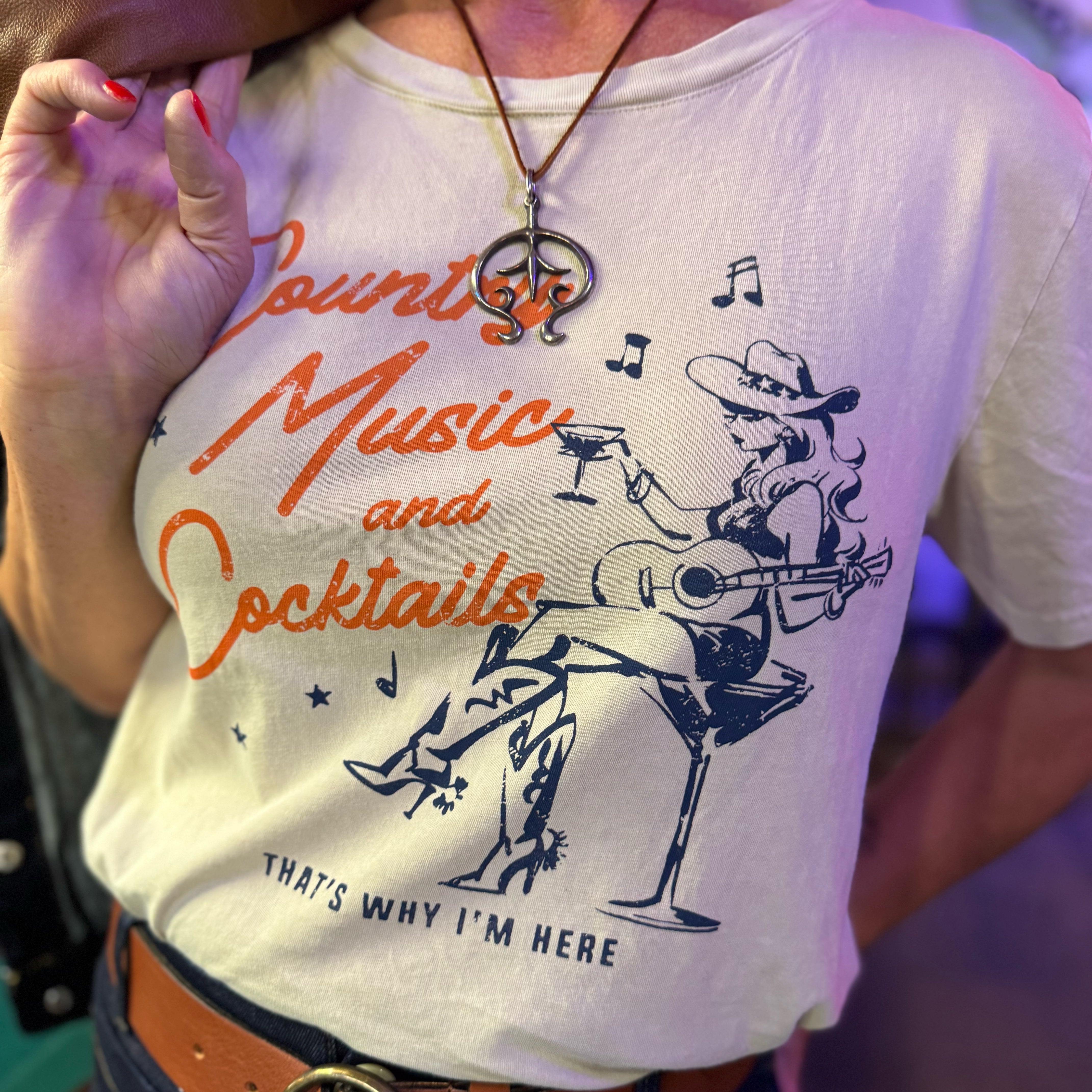 Country Music & Cocktails Tee