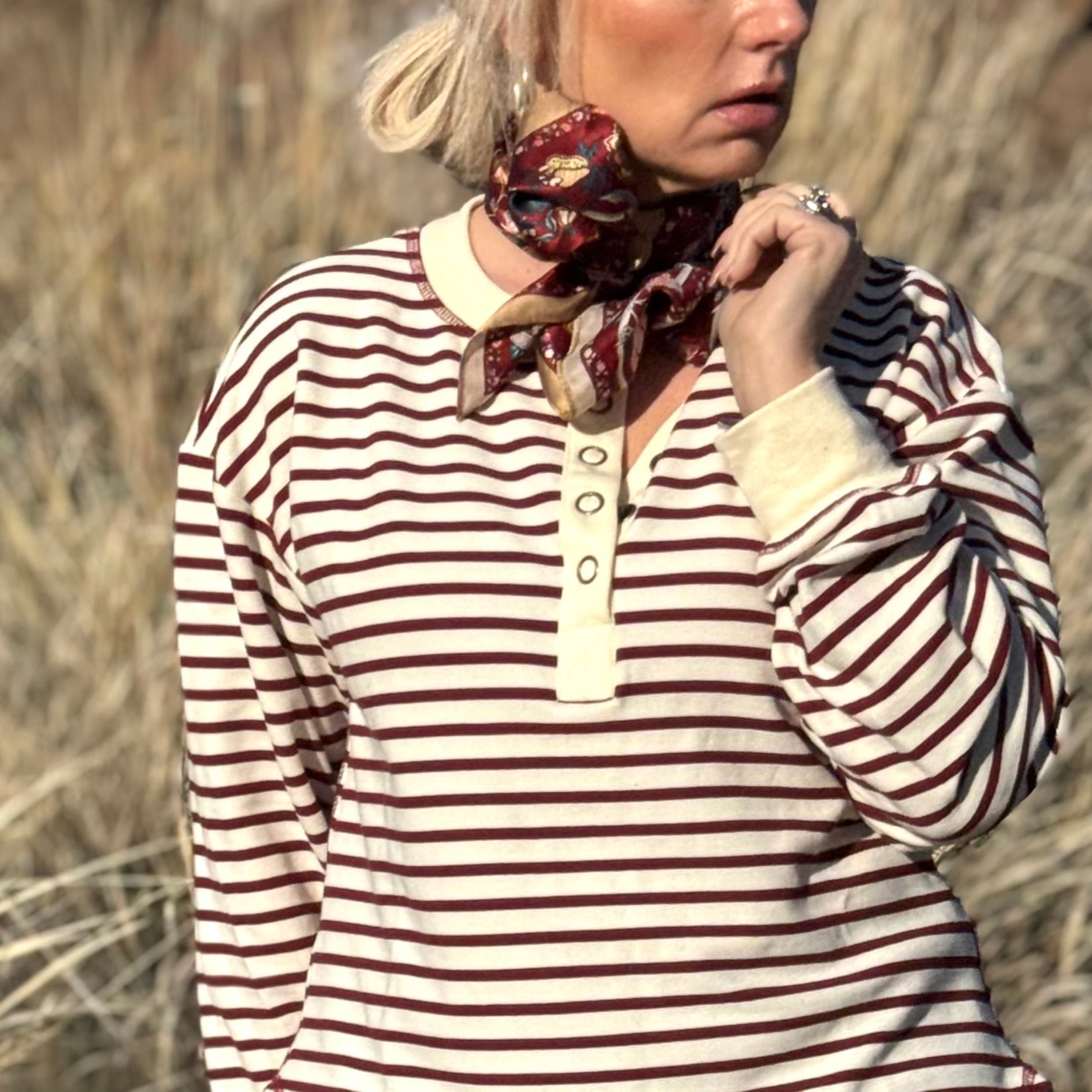 The Canyon Stripe Henley