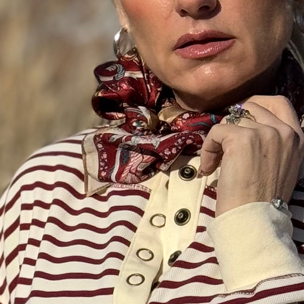 Rouge Mulberry Silk Scarf