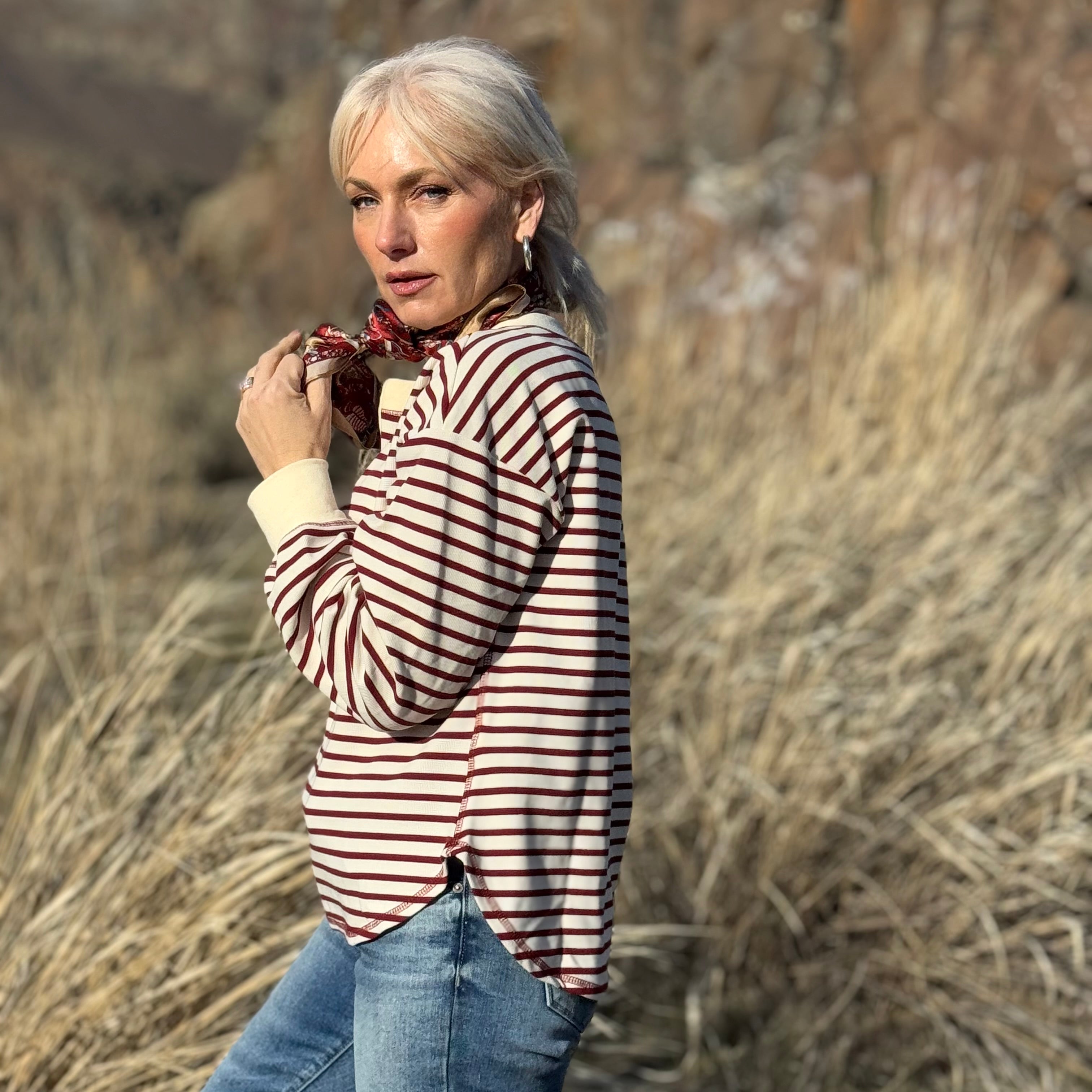 The Canyon Stripe Henley