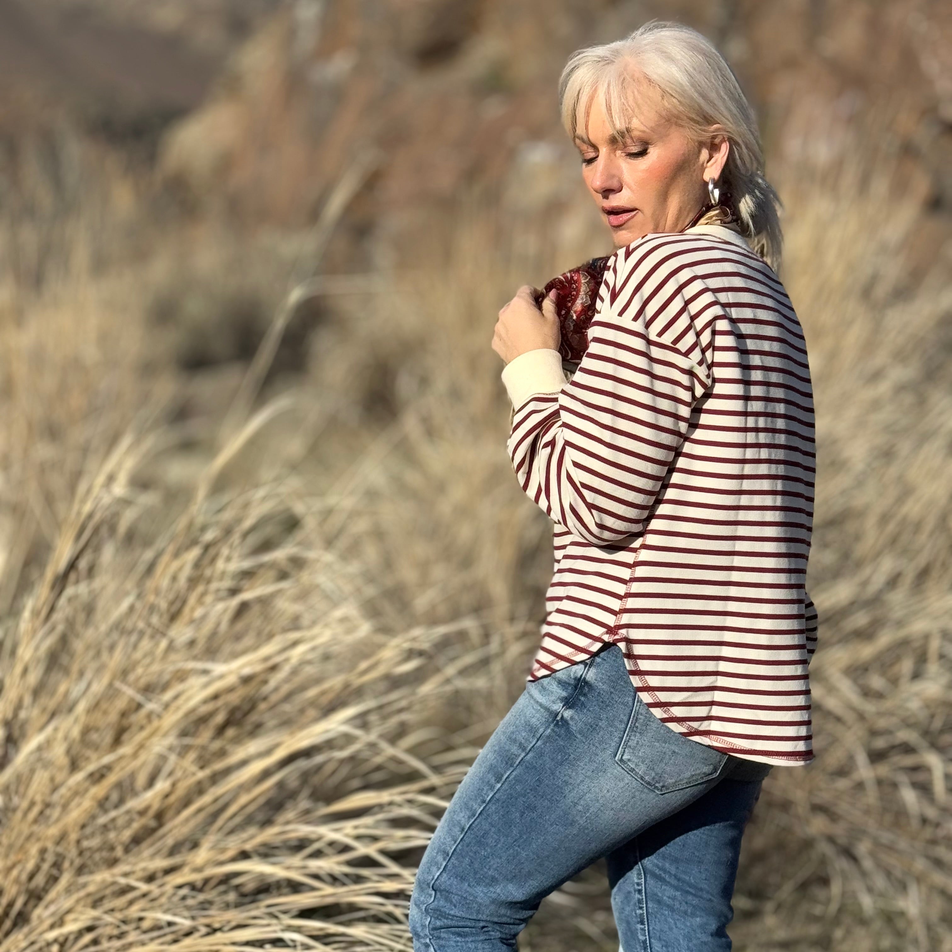 The Canyon Stripe Henley