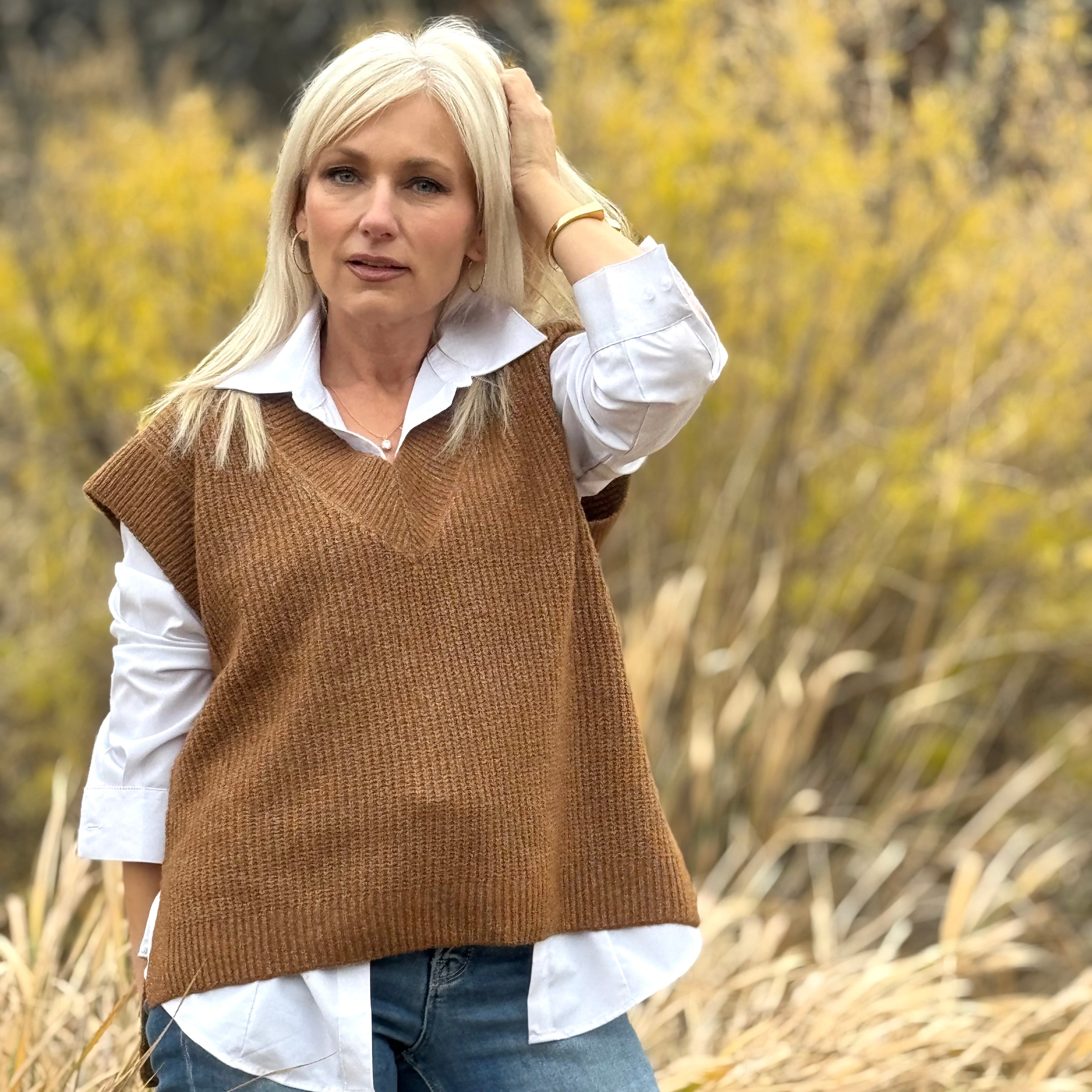 Sagewood Sweater Vest Auburn