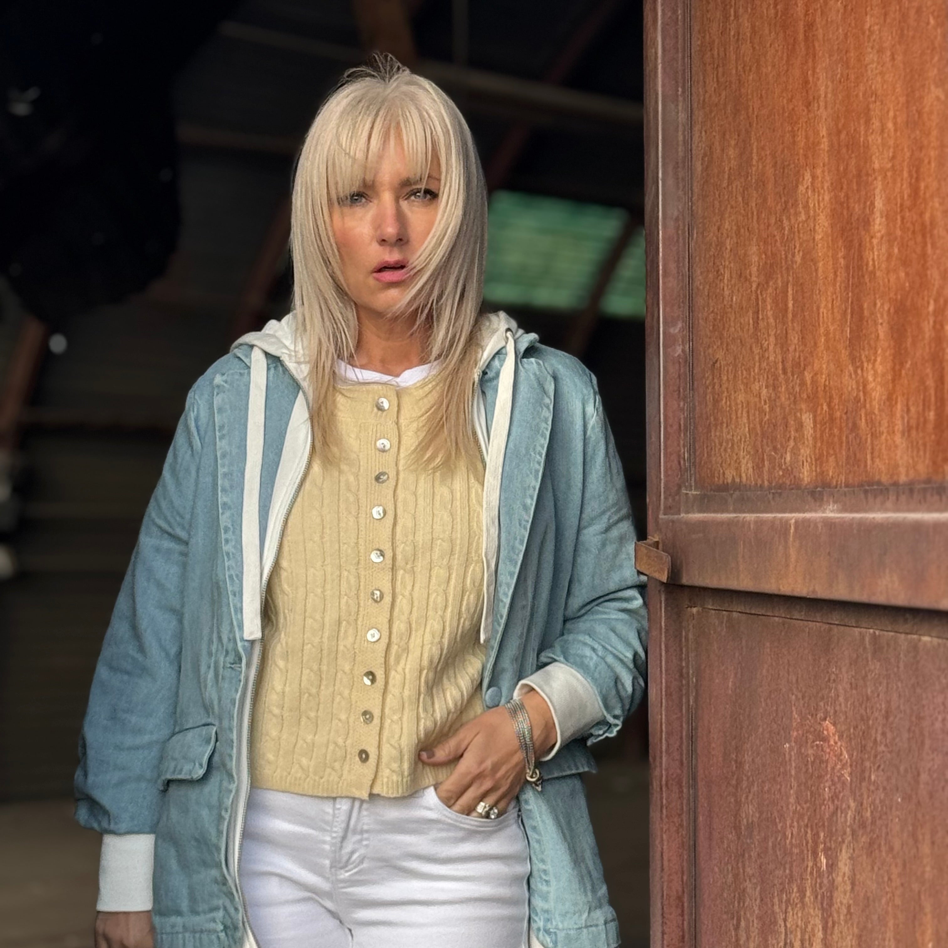 The Harbor Layered Denim Blazer