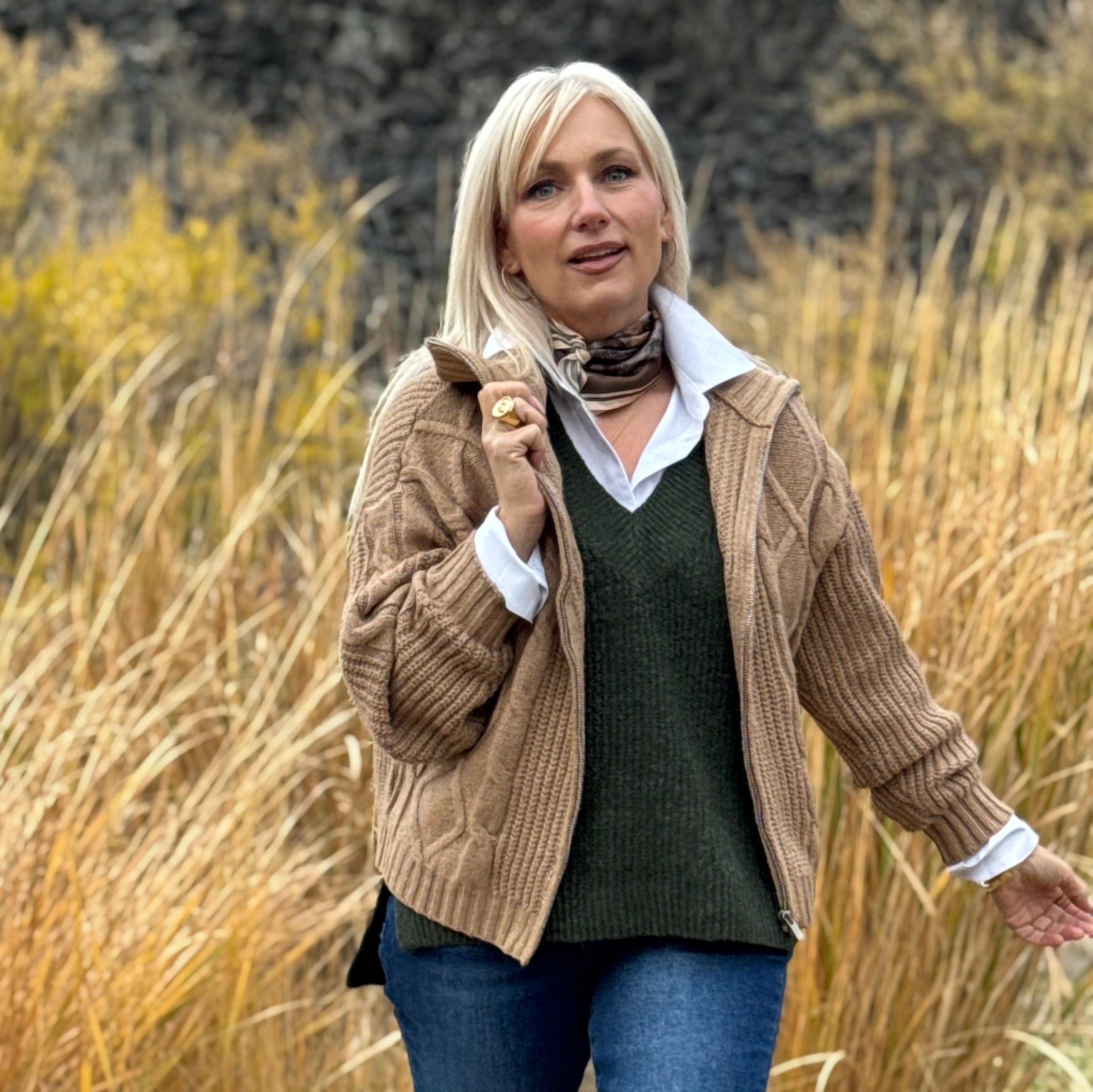 The Camden Zip Cable Jacket