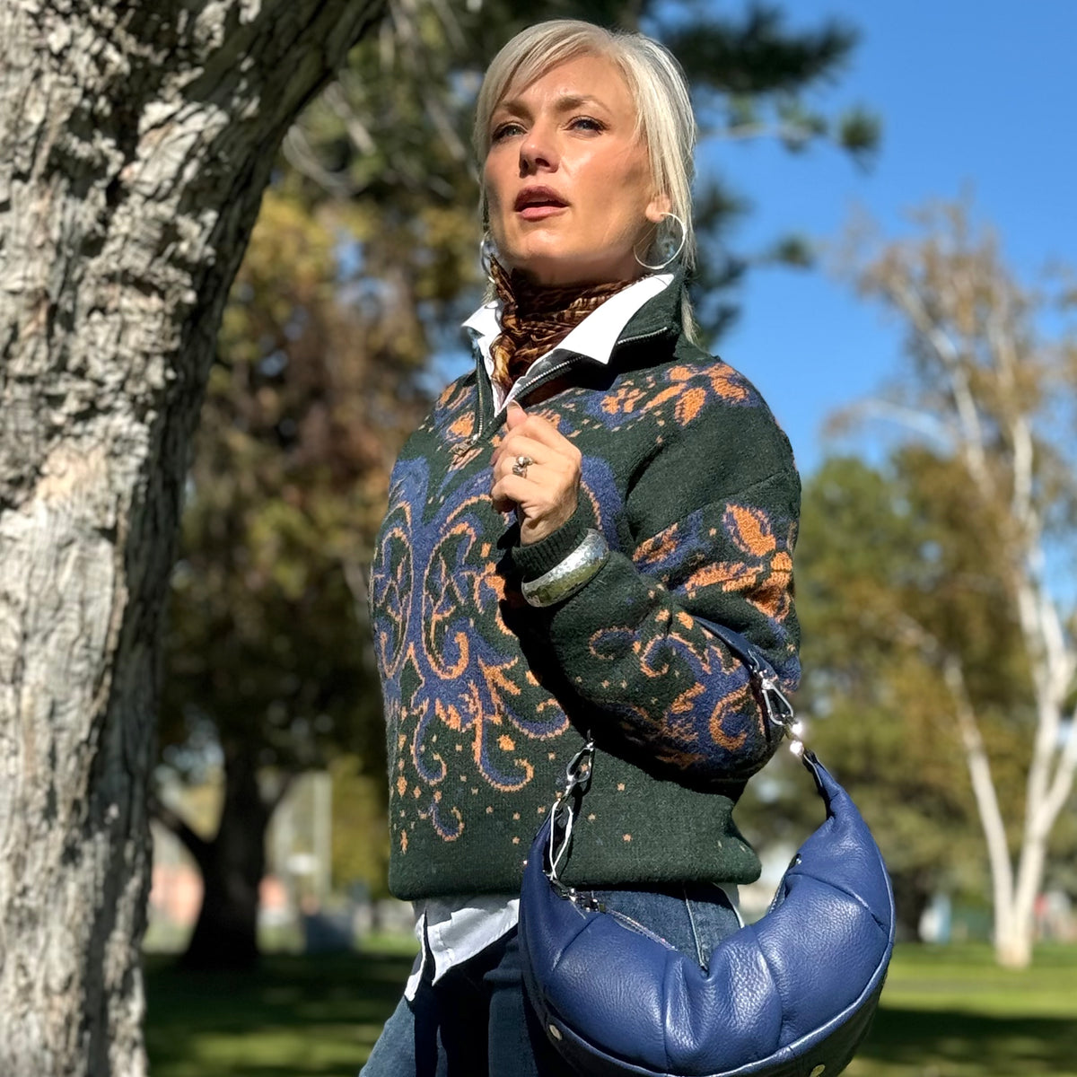 The Heritage Paisley Half-Zip Sweater