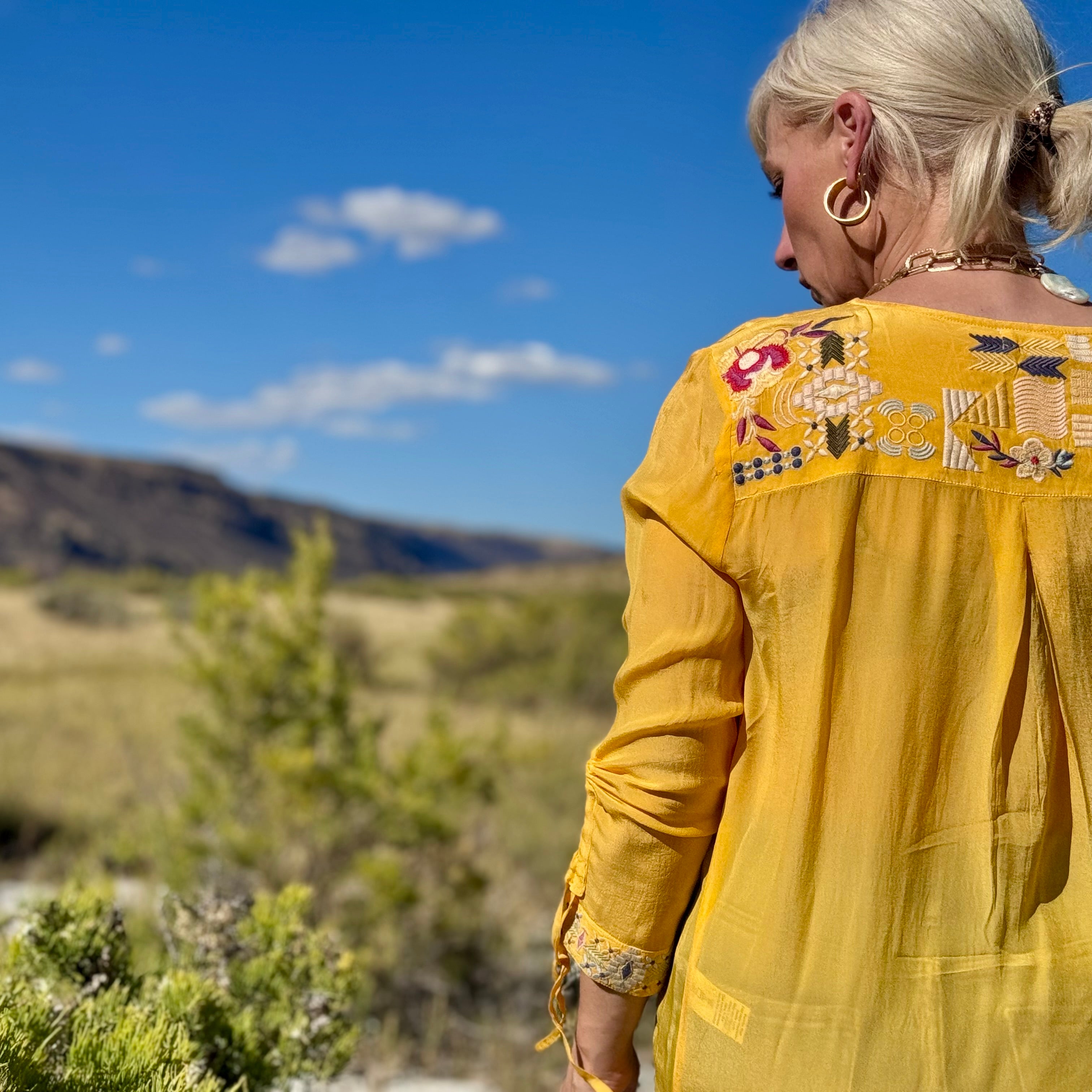 Golden Prairie Embroidered Tunic