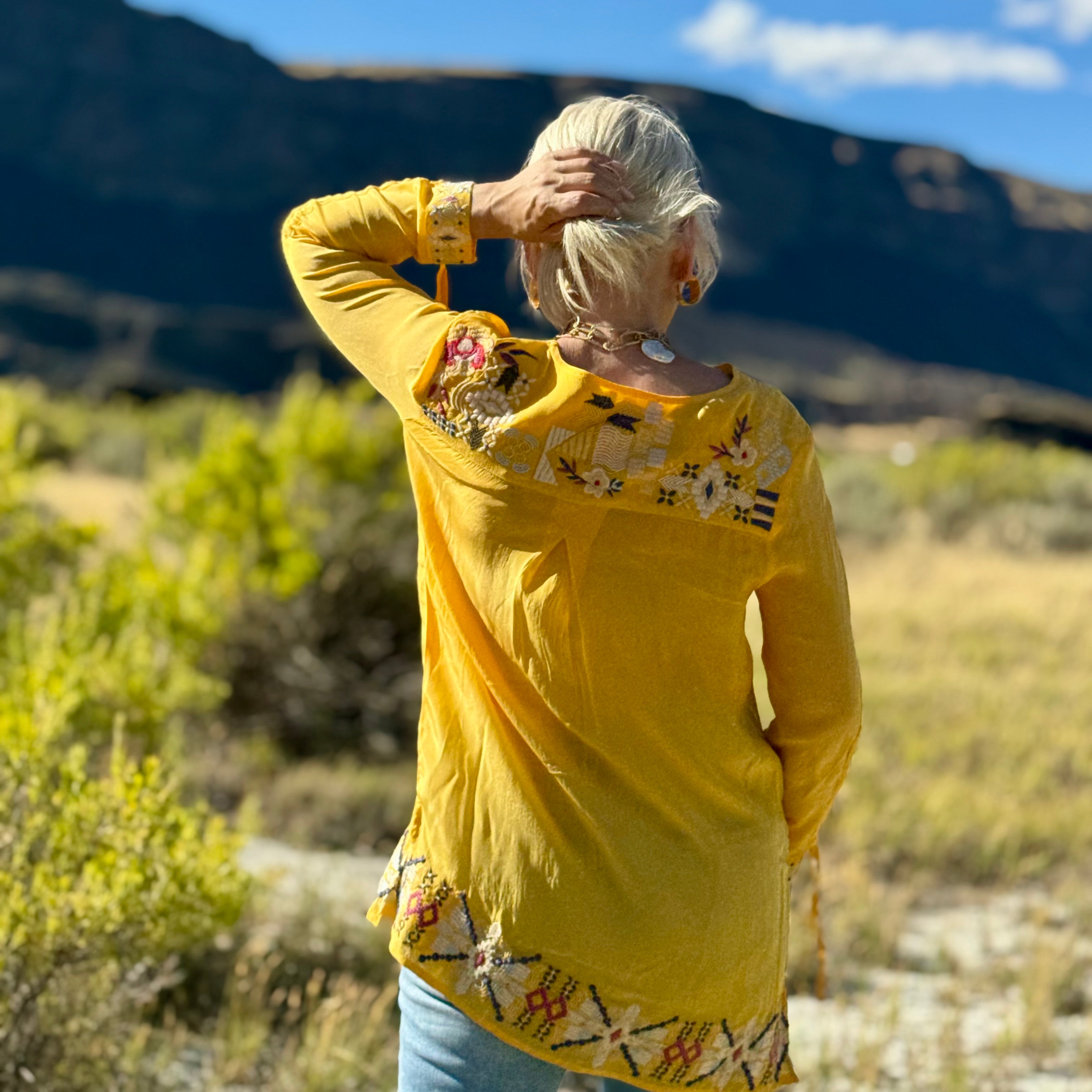 Golden Prairie Embroidered Tunic