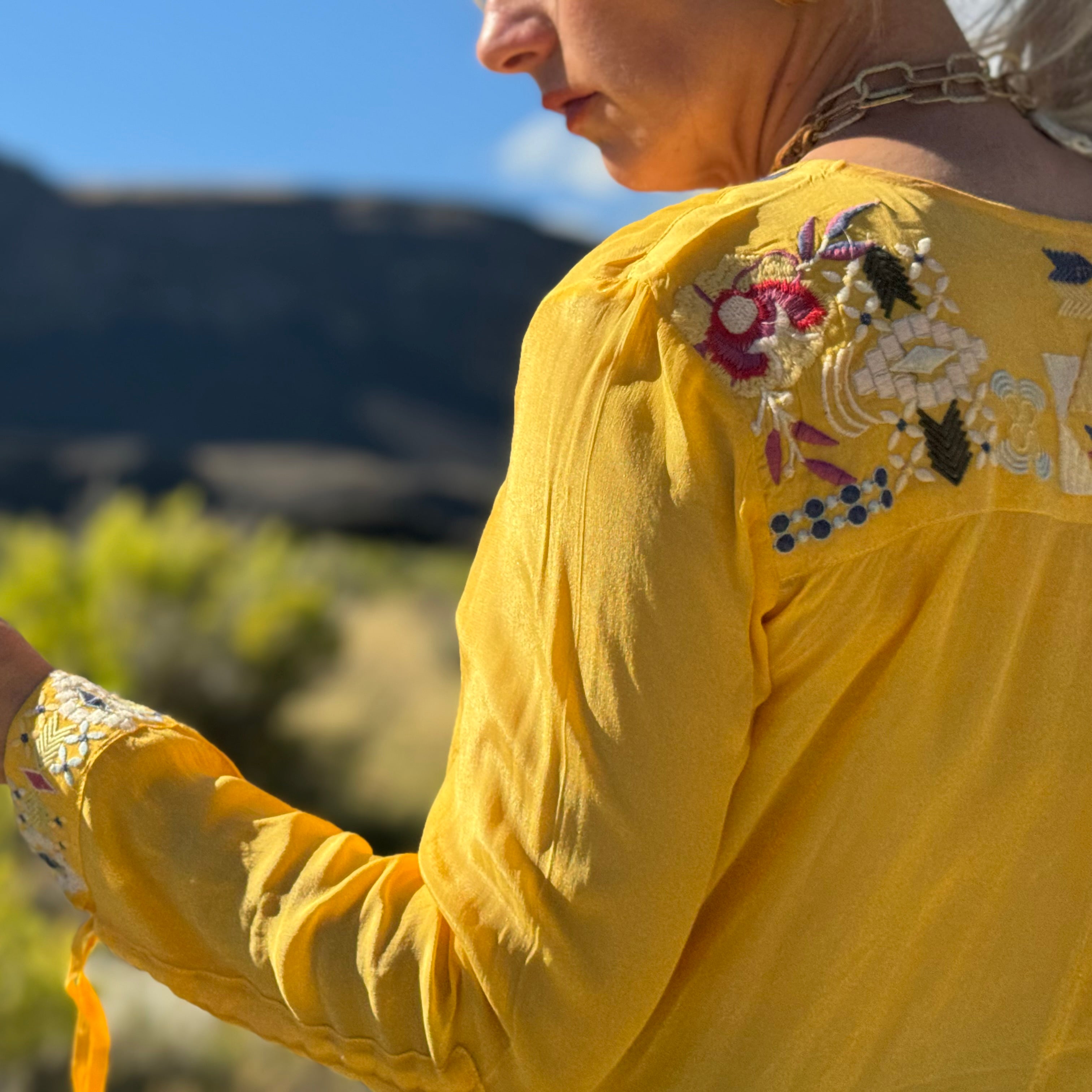 Golden Prairie Embroidered Tunic