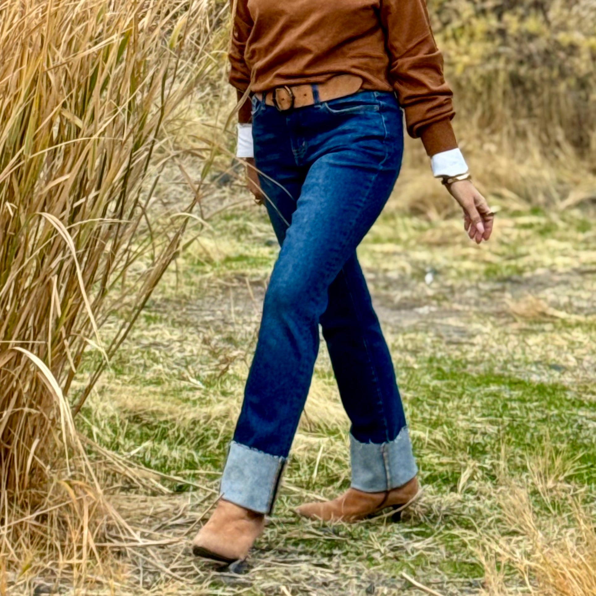 Sienna Cuffed Straight Jean