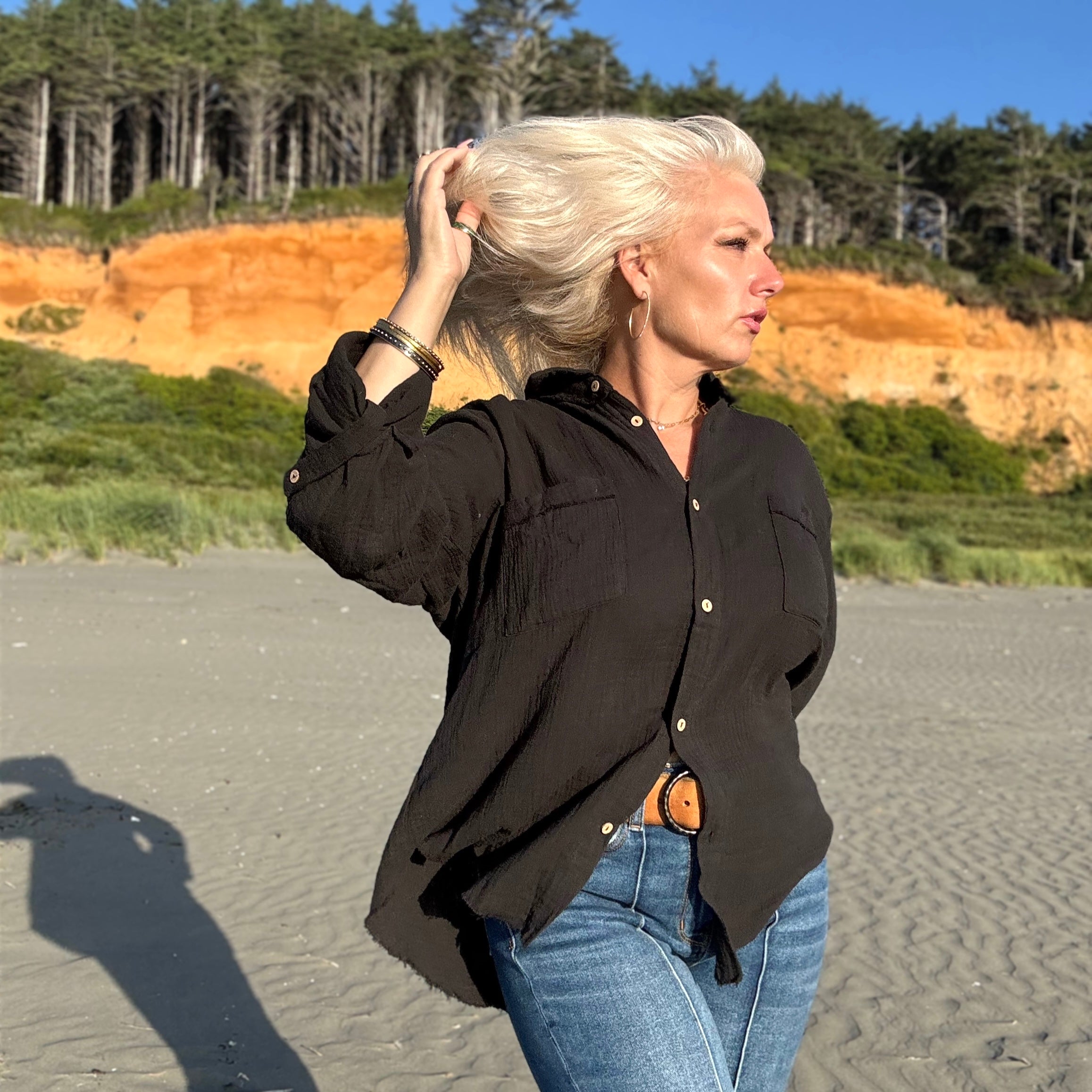 Playa Double Gauze Button Up Shirt