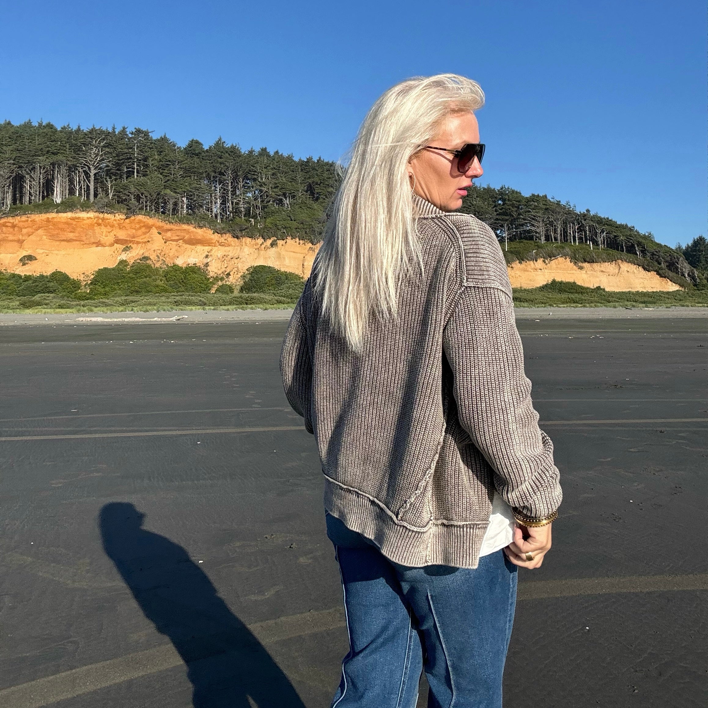 Road Trippin’ Cardigan (Mocha)