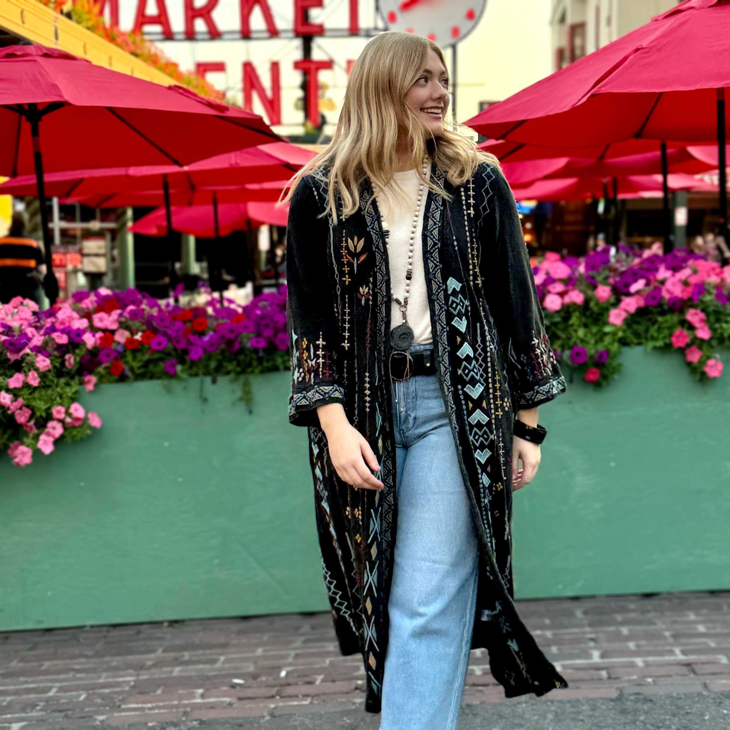 Mercer Sweater Duster (Charcoal)