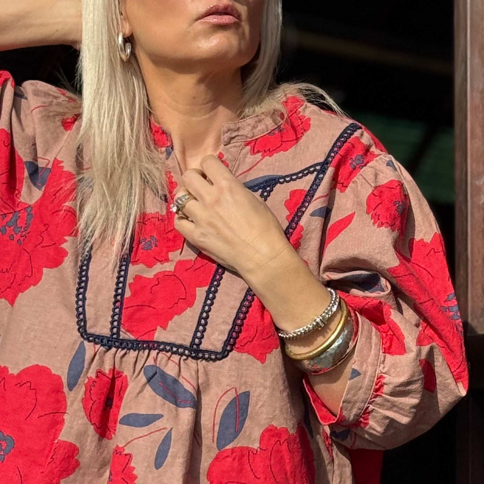 ZYLER FLORAL TOP