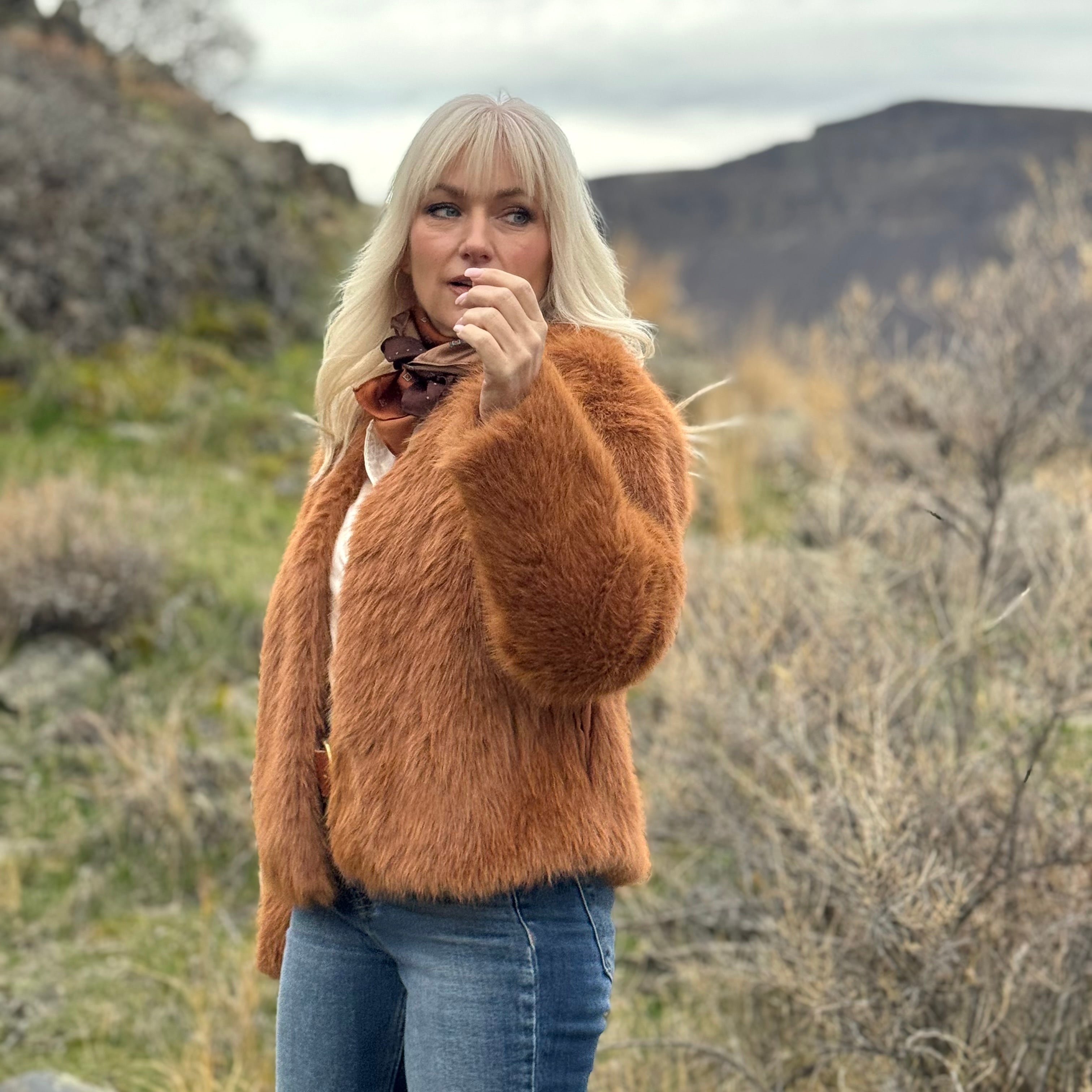The Canyon Spice Faux-Fur Jacket