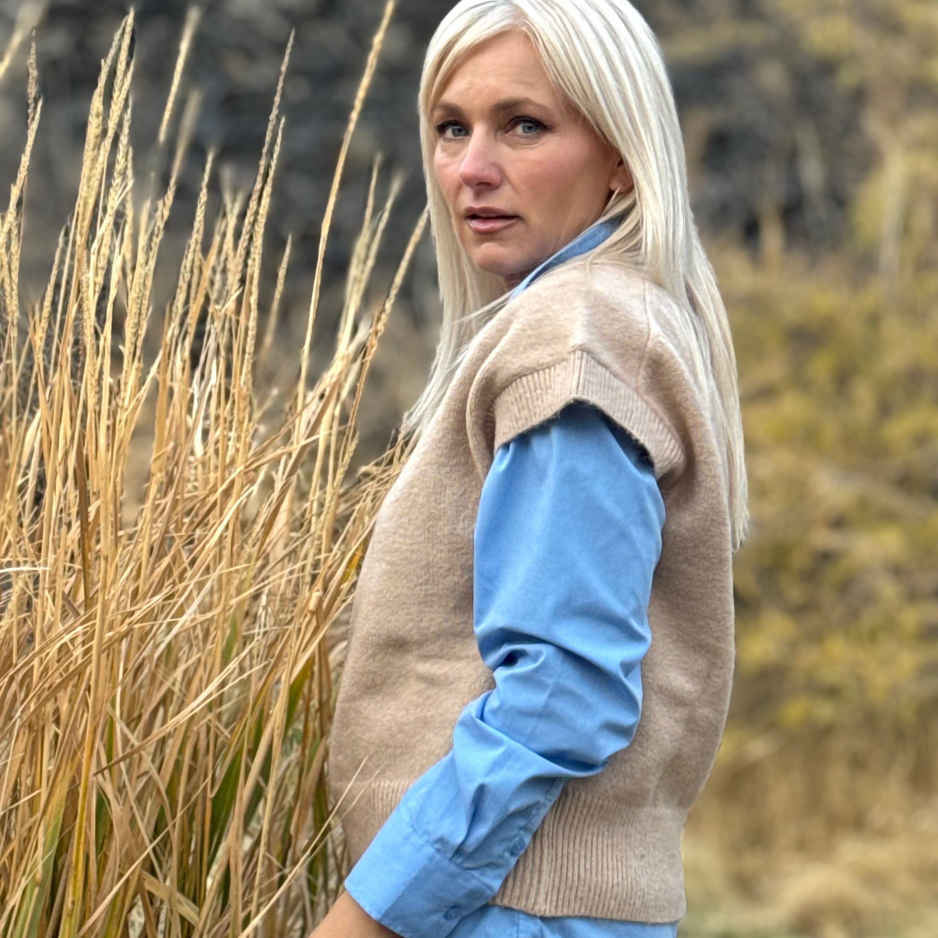 Sandstone Knit Vest