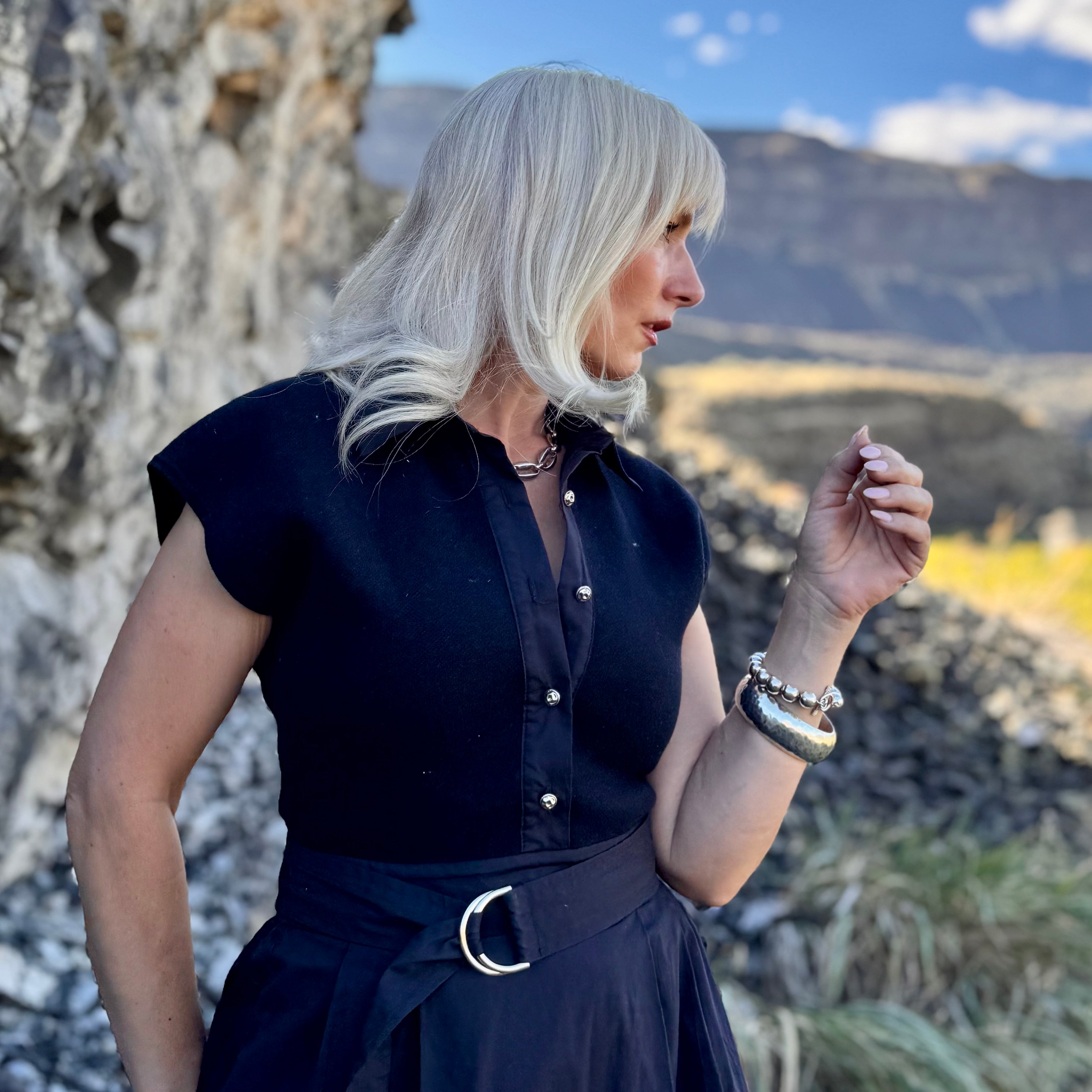 Midnight Muse Belted Maxi Dress