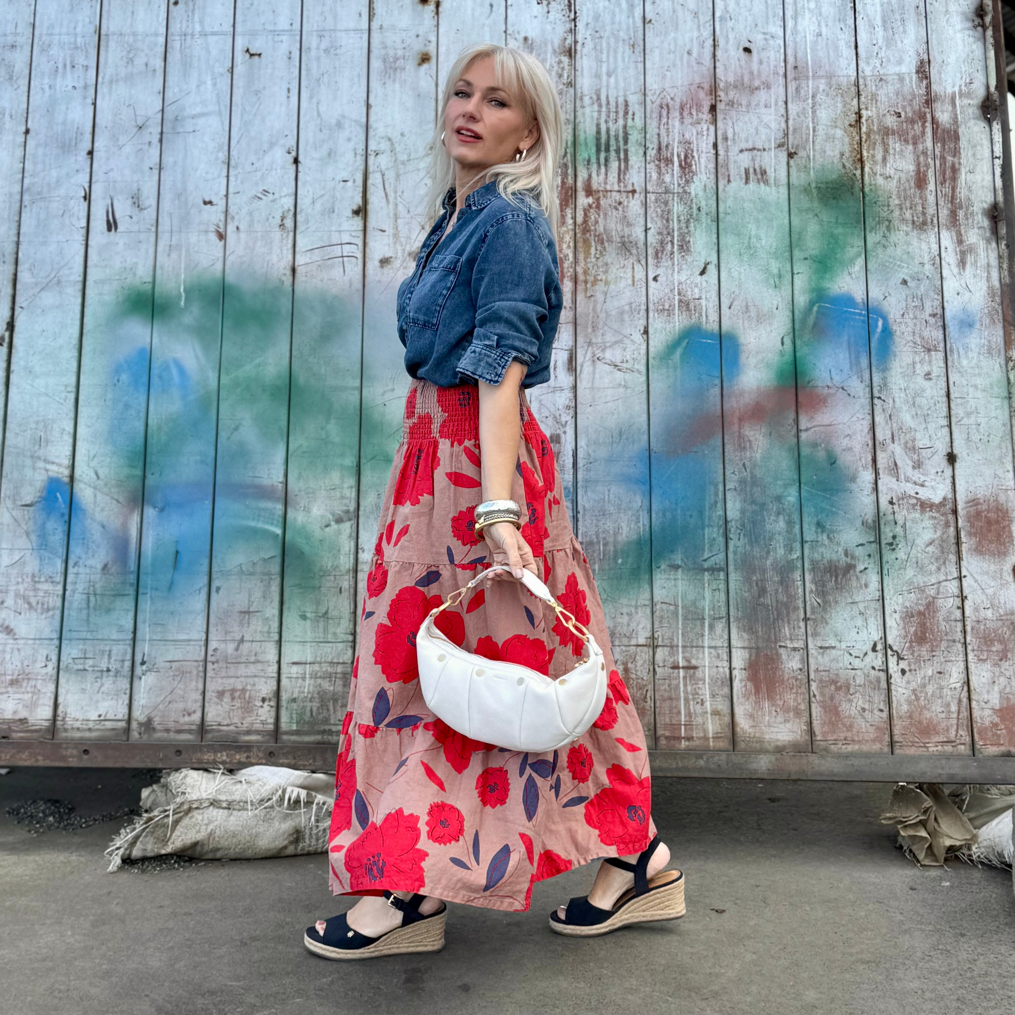 Hammitt Erica Sml Calla Lily White/Brushed Gold