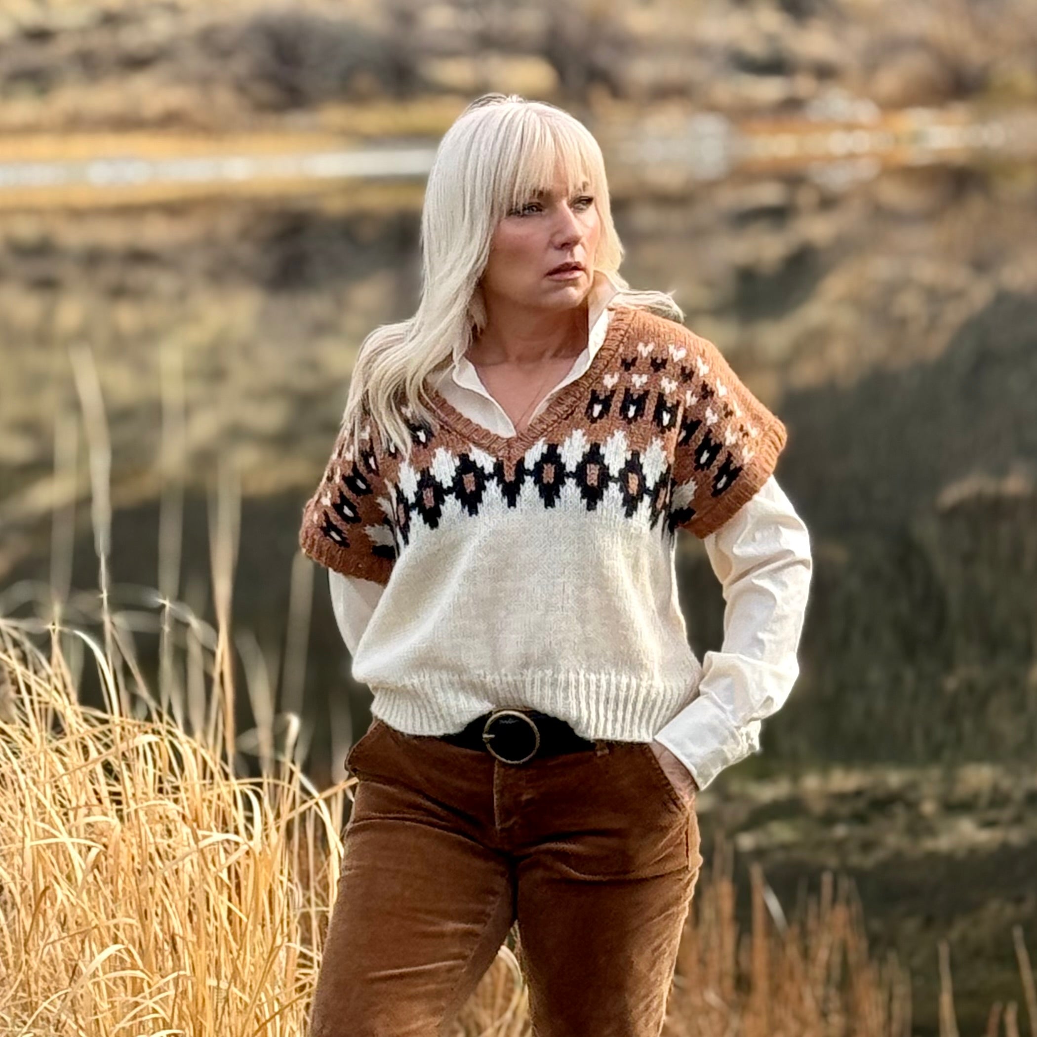 The High Desert Fair Isle Vest