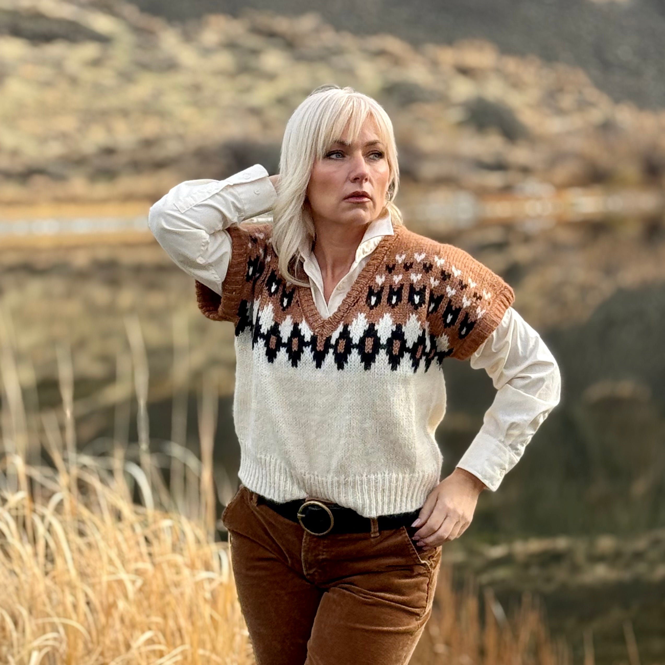 The High Desert Fair Isle Vest